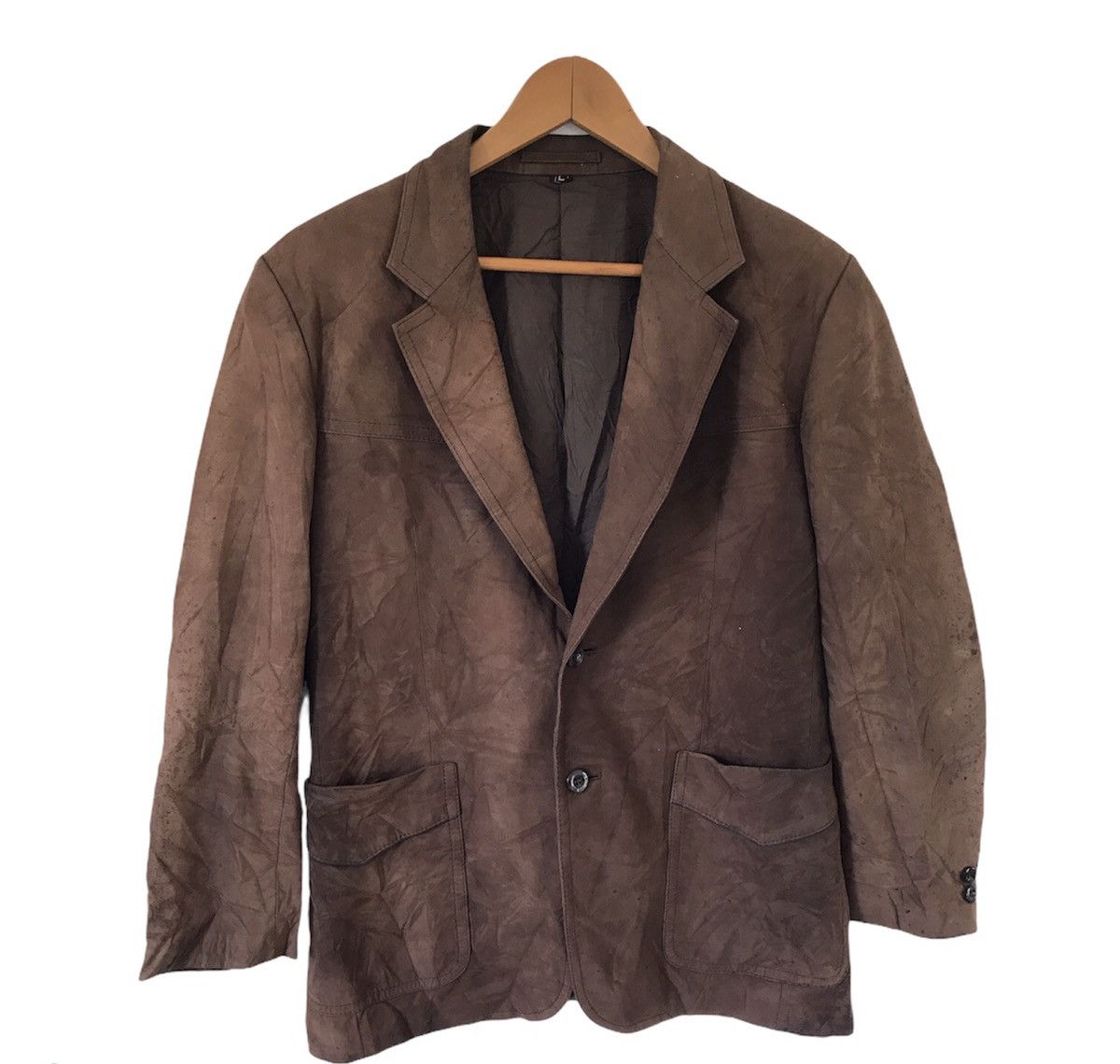 Japanese Brand Vintage Partina Leather Blazer Jacket Size US L / EU 52-54 / 3 - 1 Thumbnail