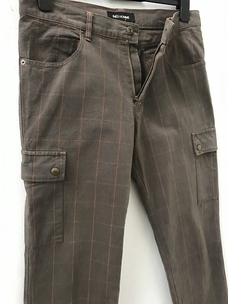 Japanese Brand INED HOMME Japan Checks Cargo Trouser Pant Size US 31 - 4 Thumbnail