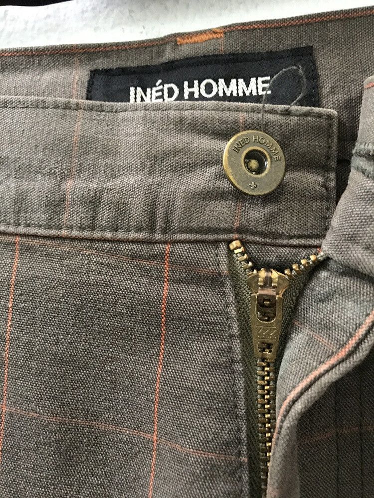 Japanese Brand INED HOMME Japan Checks Cargo Trouser Pant Size US 31 - 3 Thumbnail