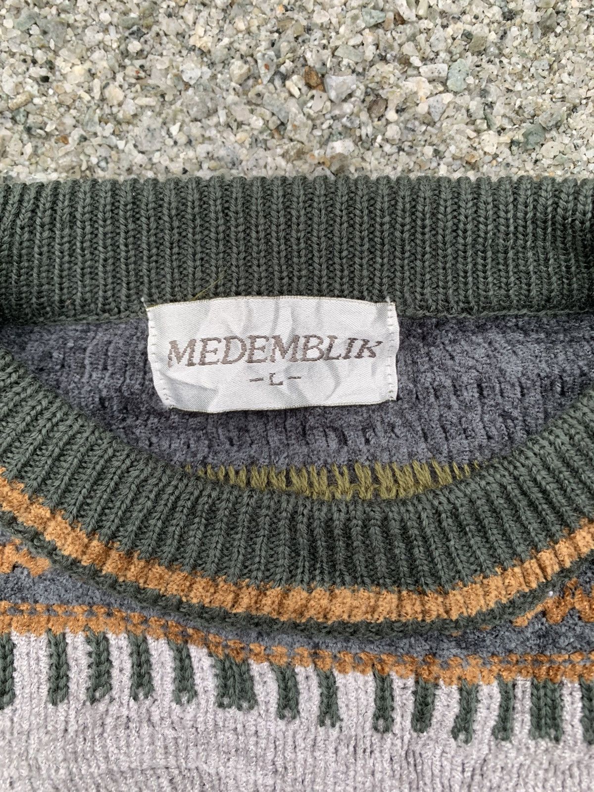 Japanese Brand Vintage Medemblik Coogi Style Knitwear Sweater Size US L / EU 52-54 / 3 - 6 Thumbnail