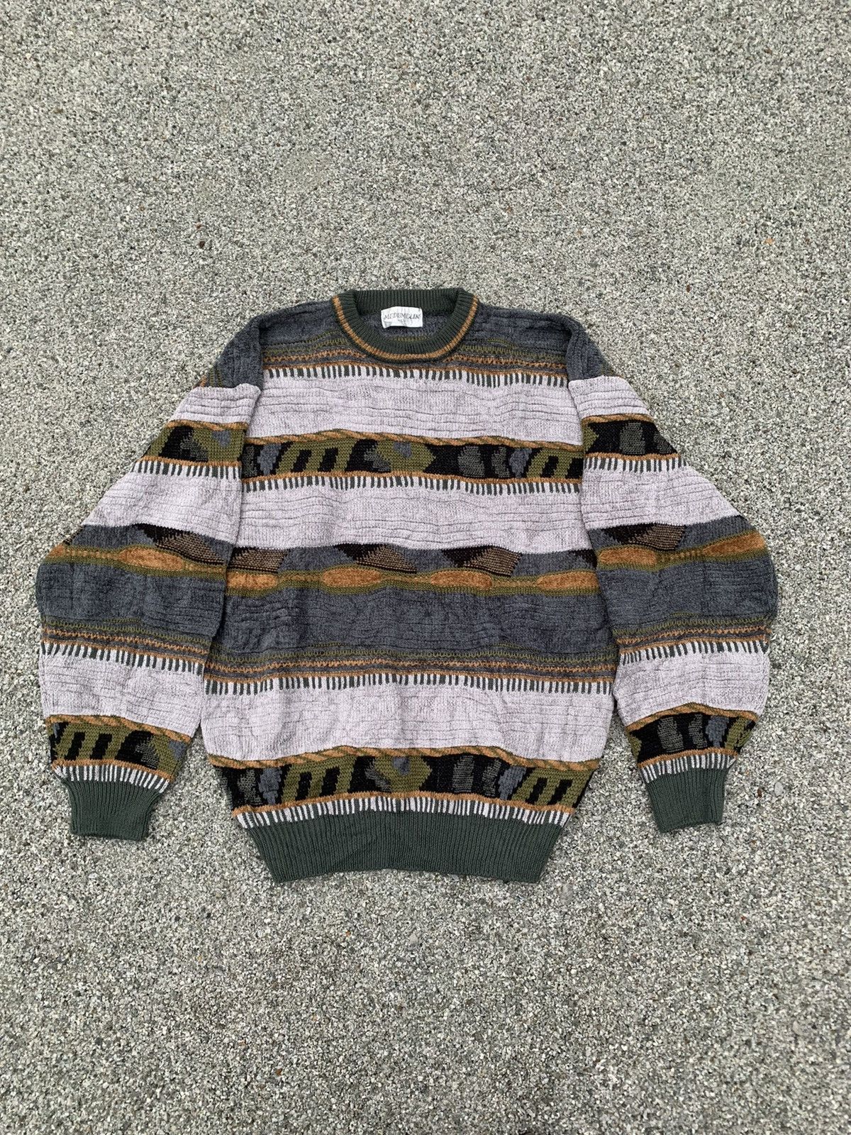 Japanese Brand Vintage Medemblik Coogi Style Knitwear Sweater Size US L / EU 52-54 / 3 - 2 Thumbnail