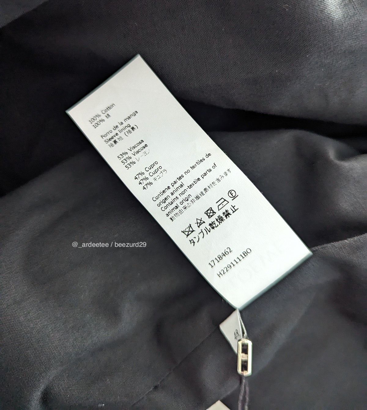 Loewe *NEW* BICOLOR ASYMMETRIC WOOL/CASHMERE COAT Size US M / EU 48-50 / 2 - 13 Thumbnail