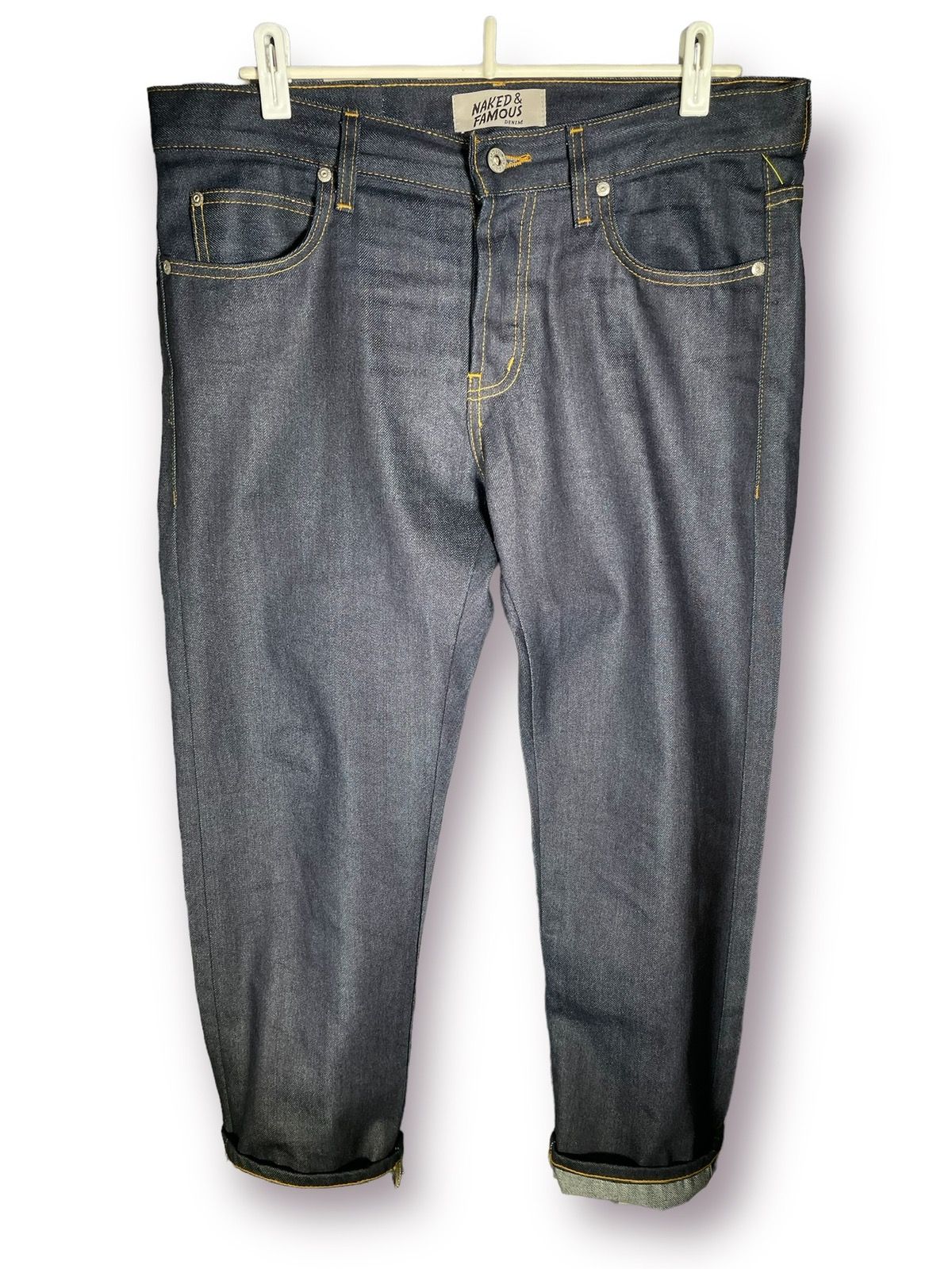 Pre-owned Naked & Famous Naked And Famous Super Guy Selvedge Denim In Indigo
