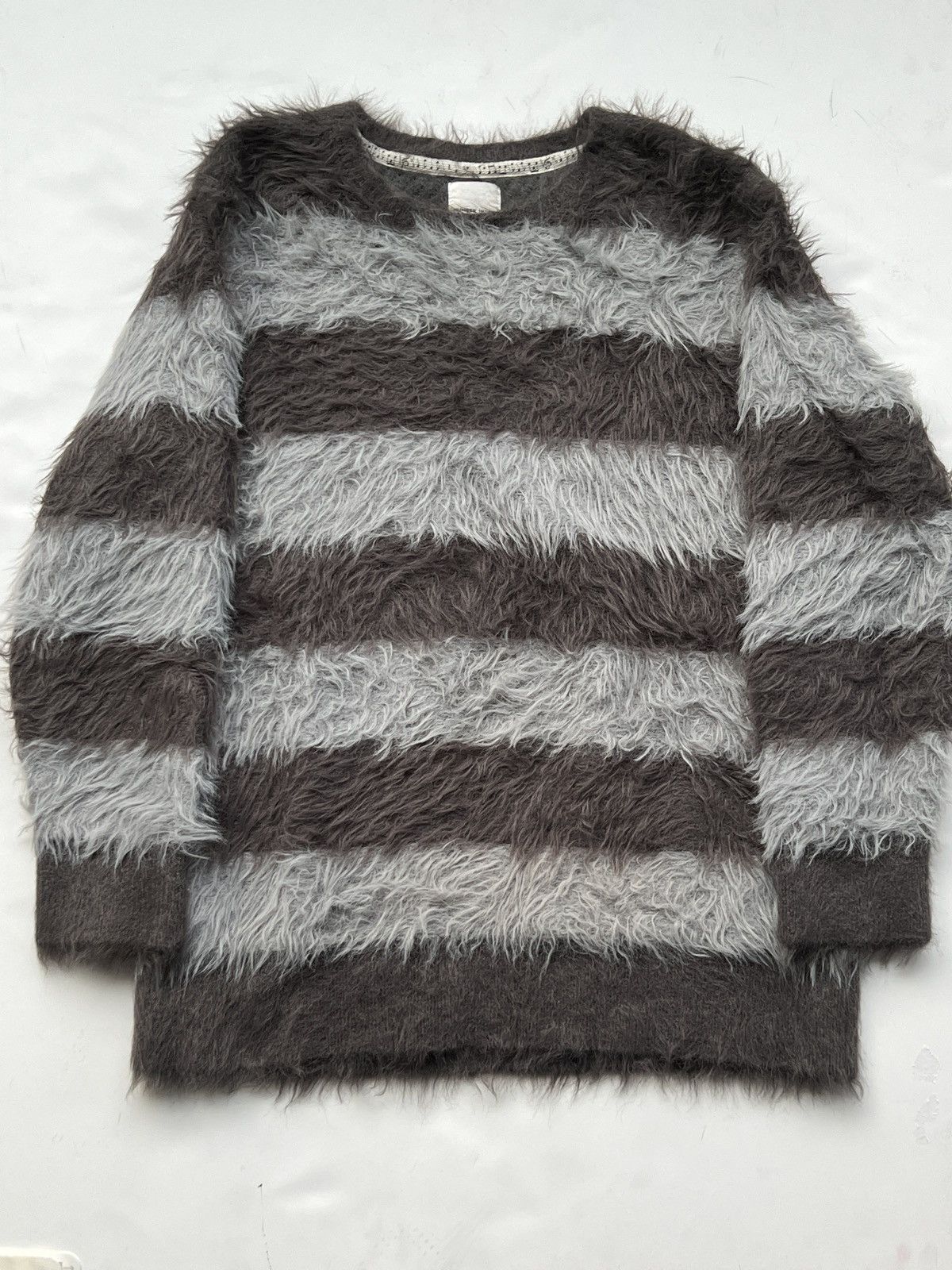 Grunge Sweater Number Nine Mohair Sweater STRIPED MOHAIR