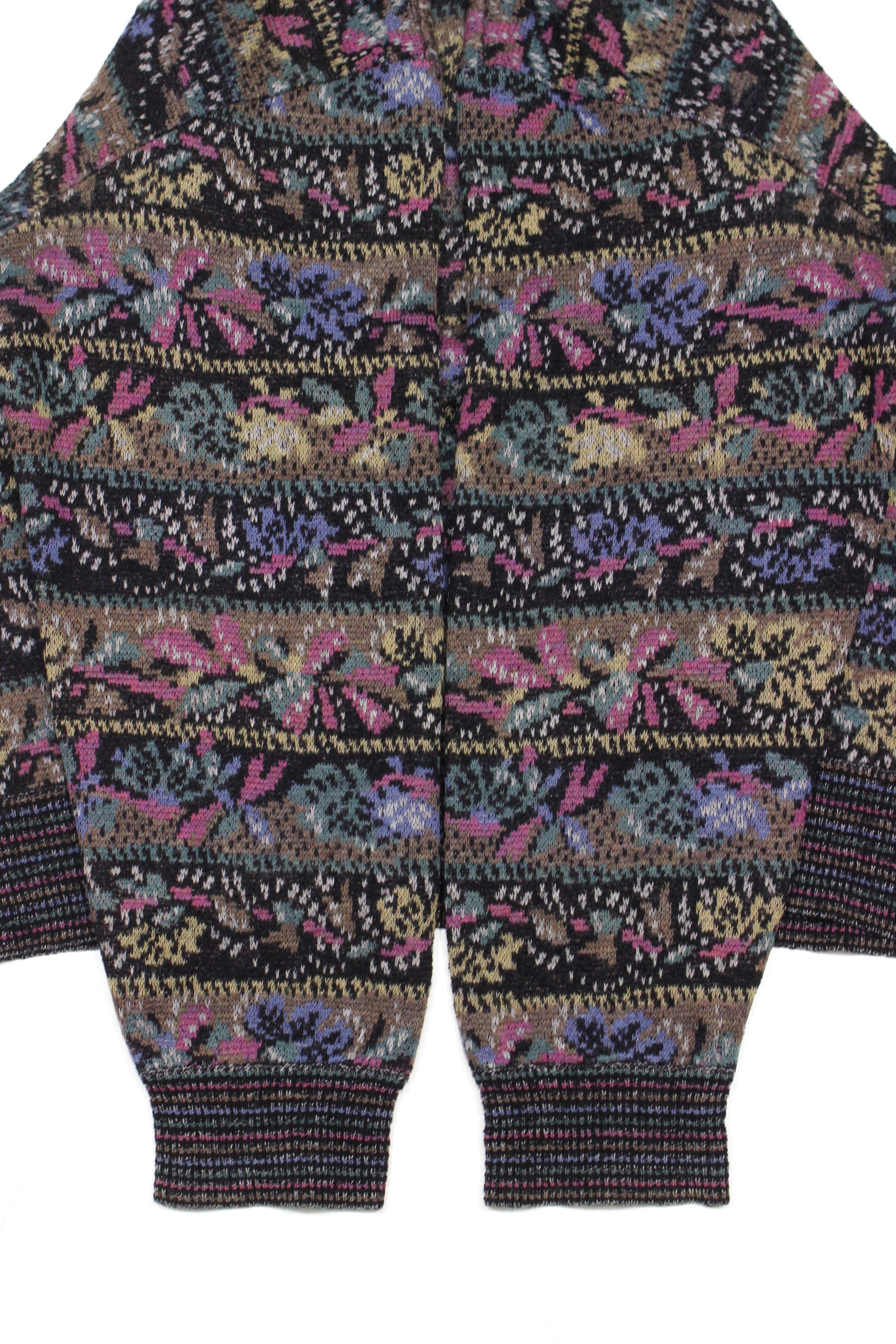 Missoni 90S Flowers Pattern Wool Acryl Knit Baggy Vintage Size US L / EU 52-54 / 3 - 6 Thumbnail