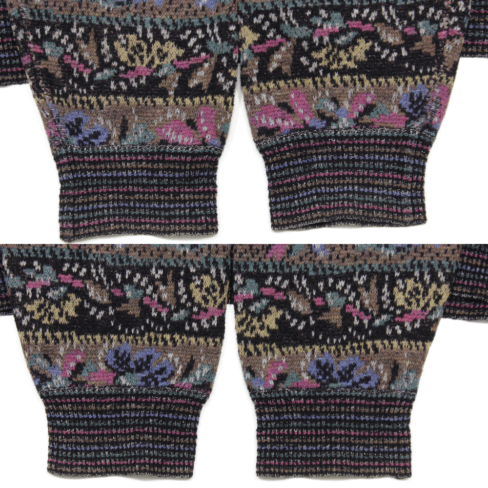 Missoni 90S Flowers Pattern Wool Acryl Knit Baggy Vintage Size US L / EU 52-54 / 3 - 7 Thumbnail