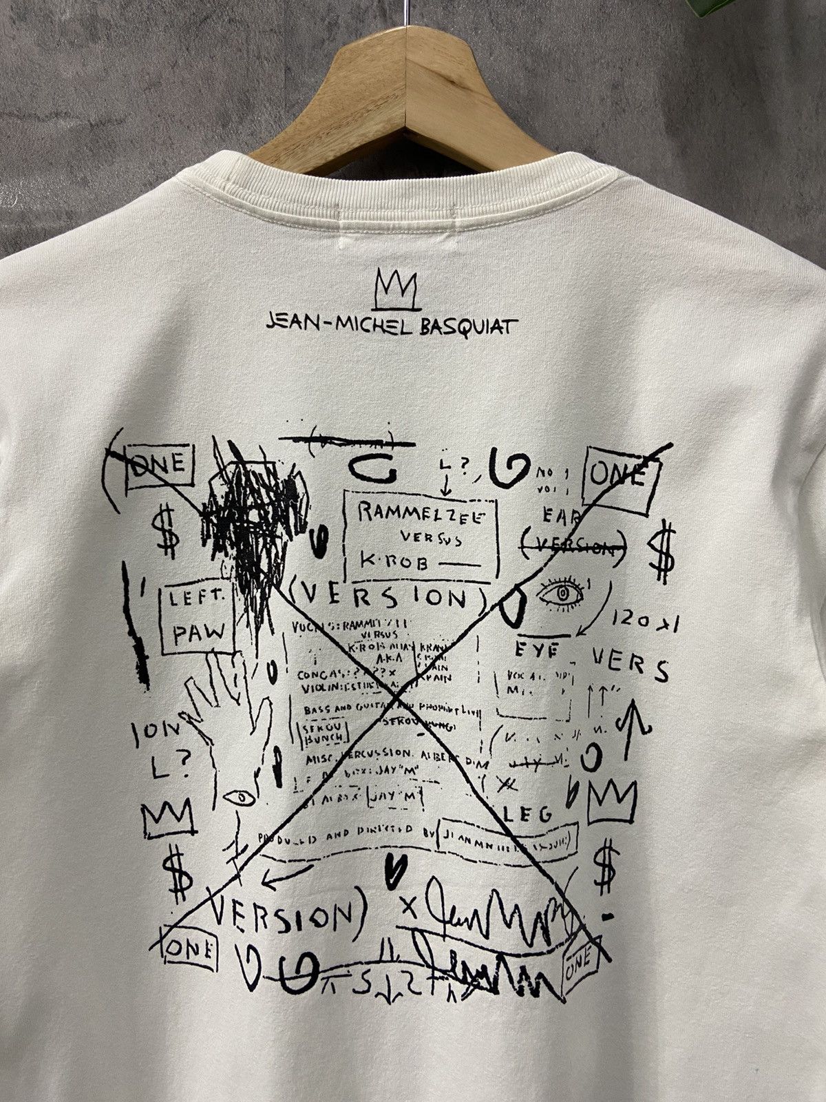 Jean-Michel Basquiat × Vintage Vintage Jean Michel Basquiat Rammellzee K-Rob Street Art Tee Size US S / EU 44-46 / 1 - 8 Thumbnail