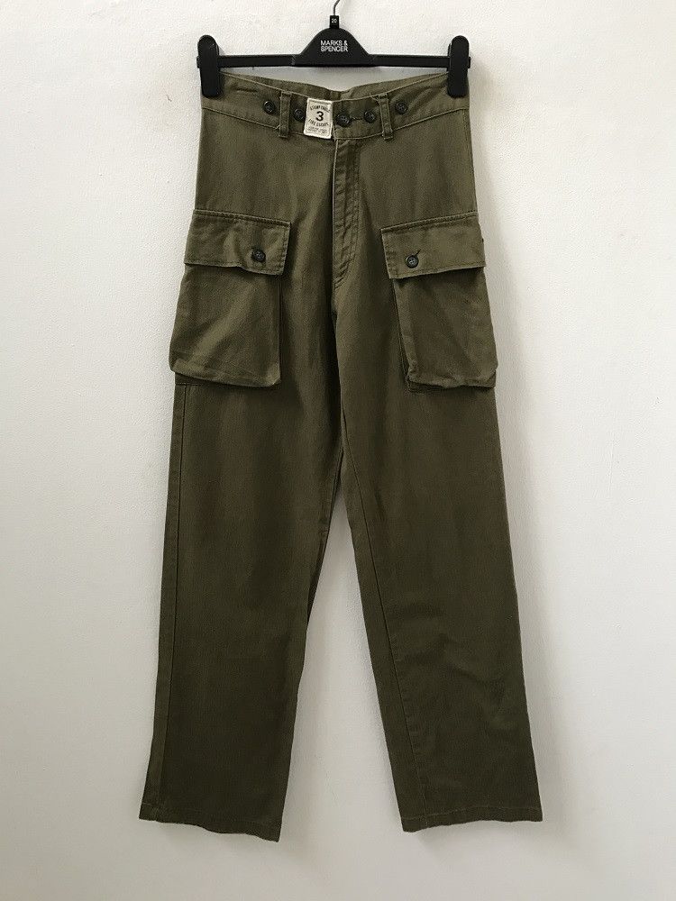 Vintage Japan Brand HBT Military Cargo Trouser Pant Size US 28 / EU 44 - 1 Thumbnail