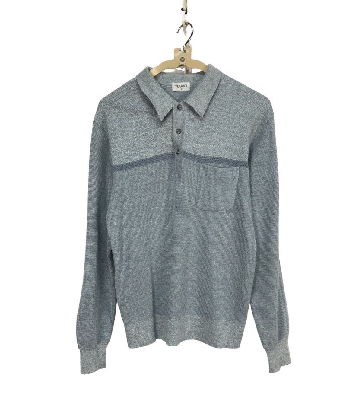 Vintage kosugi polos half button up sweatshirt