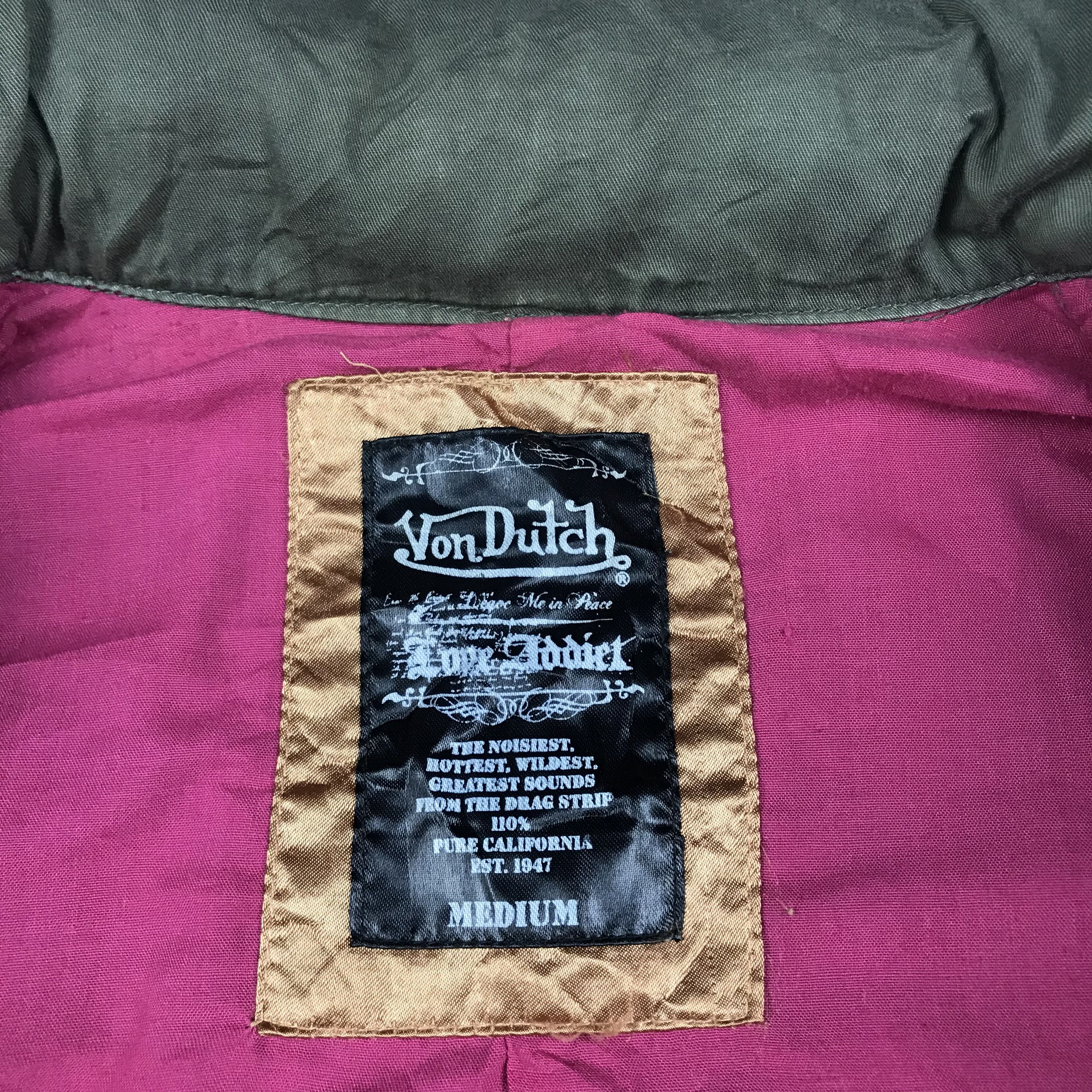 Japanese Brand × Von Dutch Vintage Von Dutch Military Hoodie Jacket Size US S / EU 44-46 / 1 - 5 Thumbnail