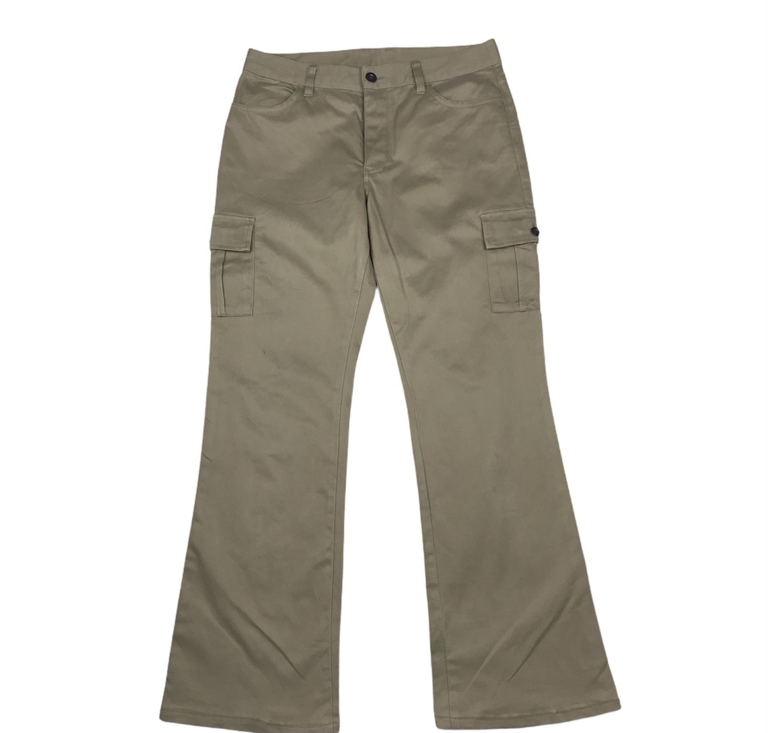 Japanese Brand × Uniqlo Vintage Uniqlo Boot Cut Cargo Pants Size US 31 - 1 Thumbnail