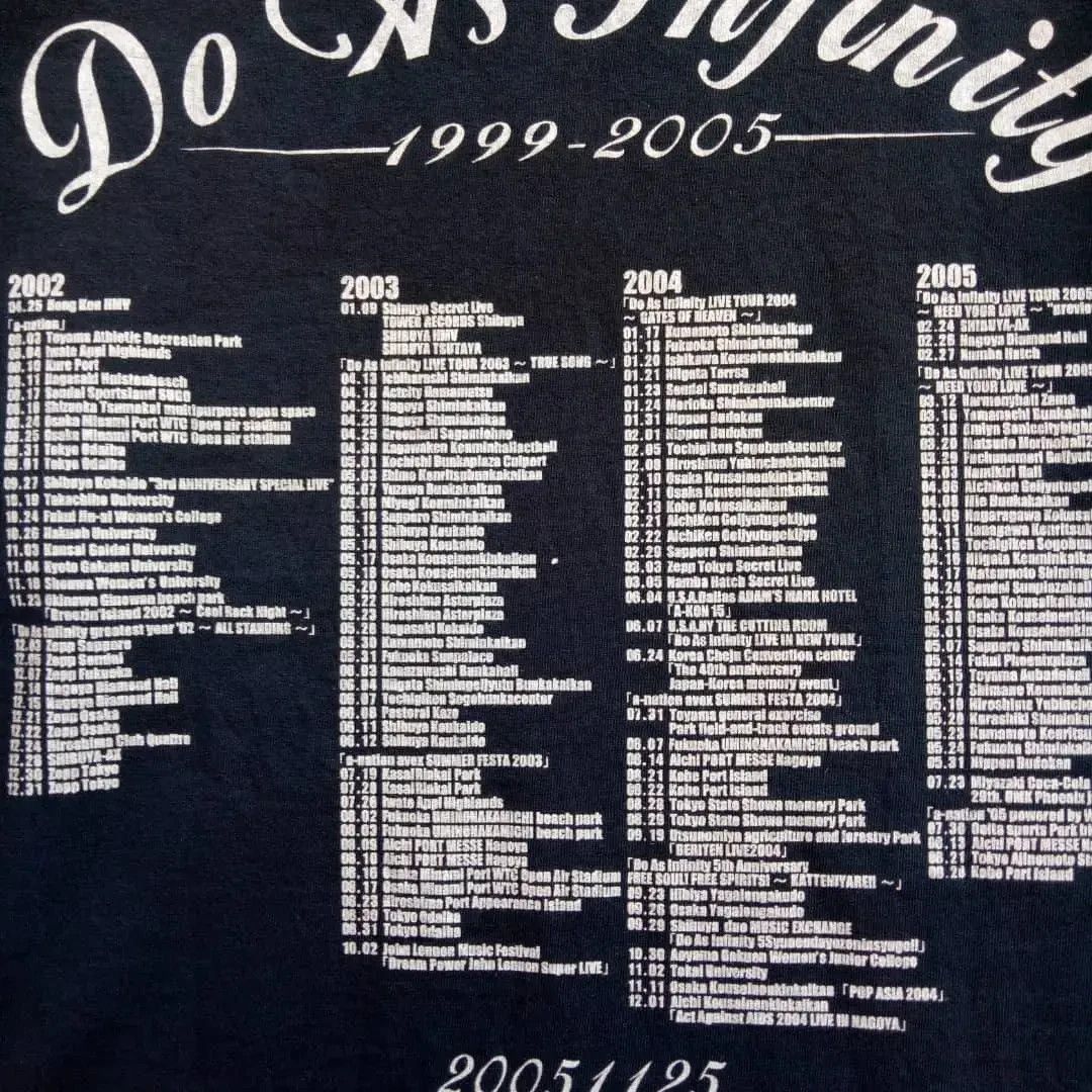 Band Tees Do As Infinity Japanese pop and rock band tour tee shirt Size US M / EU 48-50 / 2 - 4 Thumbnail