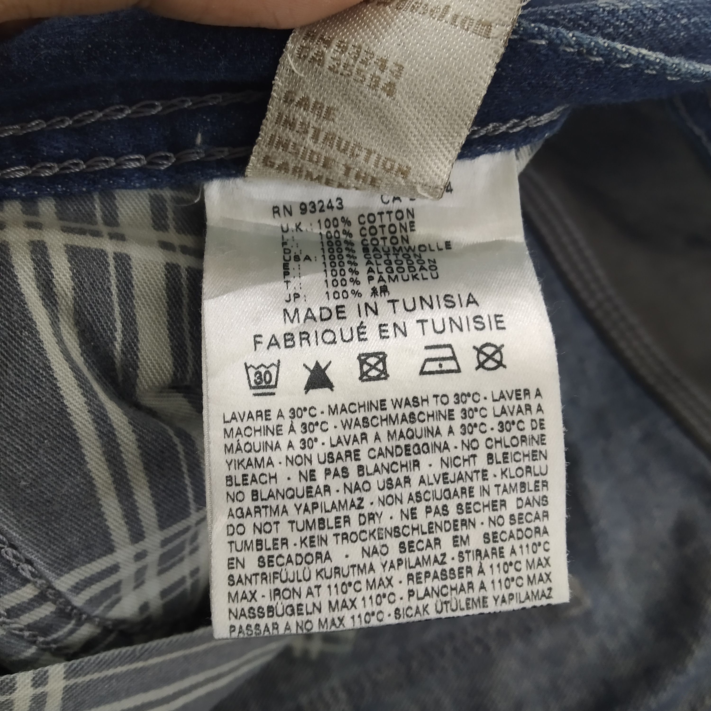 Diesel Distressed Diesel Denim Jeans Boro Sashiko Pattern Jeans Size US 34 / EU 50 - 14 Thumbnail
