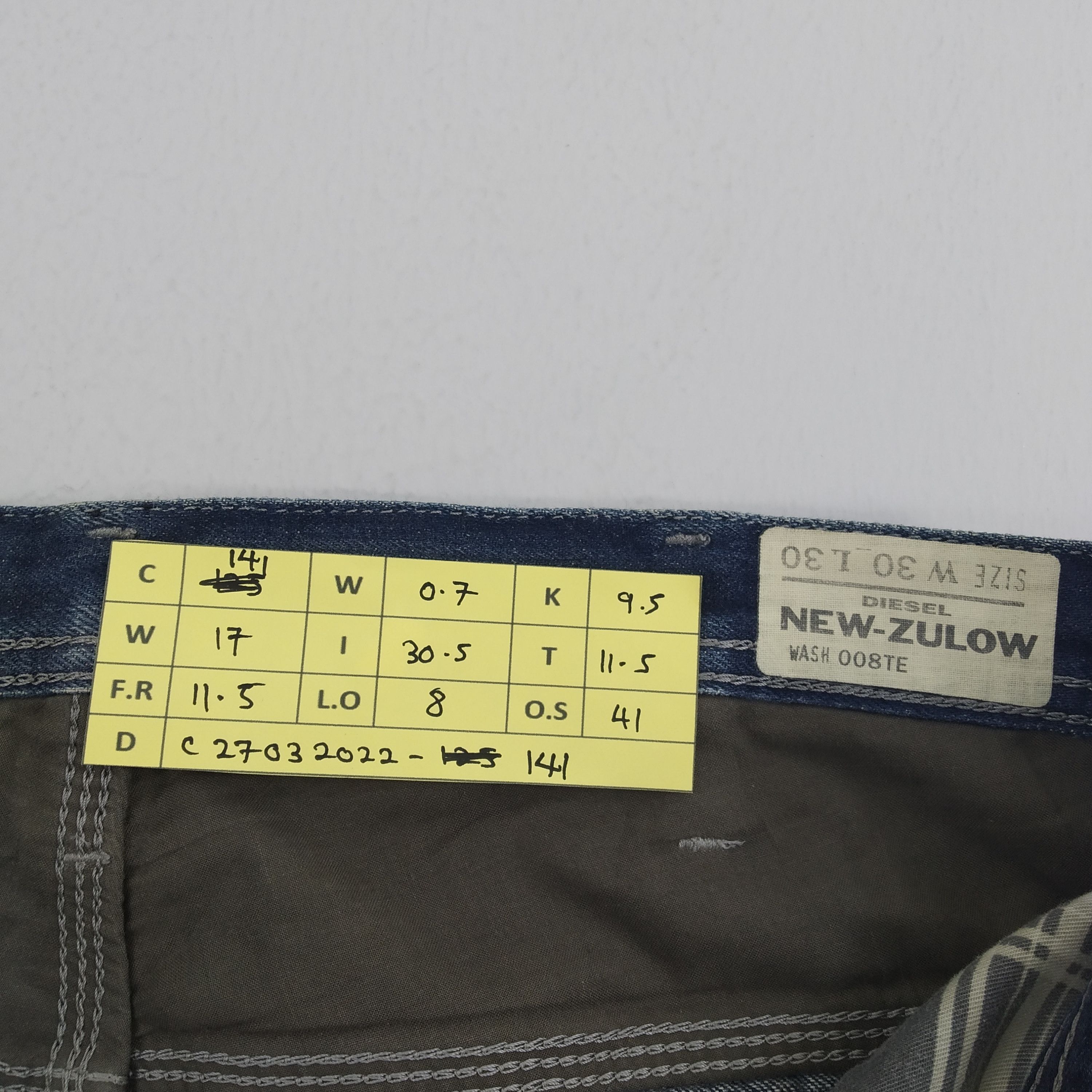 Diesel Distressed Diesel Denim Jeans Boro Sashiko Pattern Jeans Size US 34 / EU 50 - 15 Thumbnail