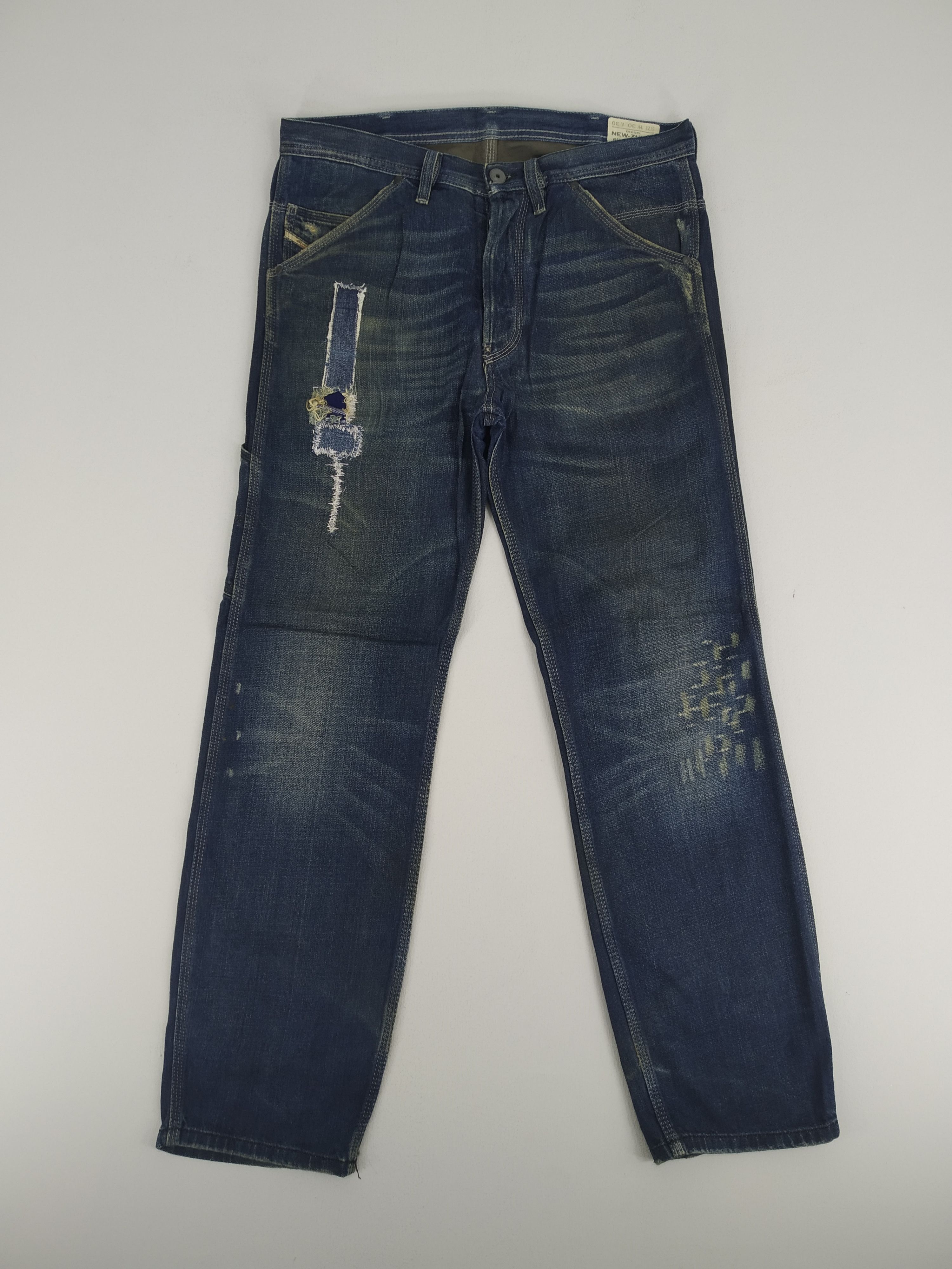 Diesel Distressed Diesel Denim Jeans Boro Sashiko Pattern Jeans Size US 34 / EU 50 - 1 Thumbnail