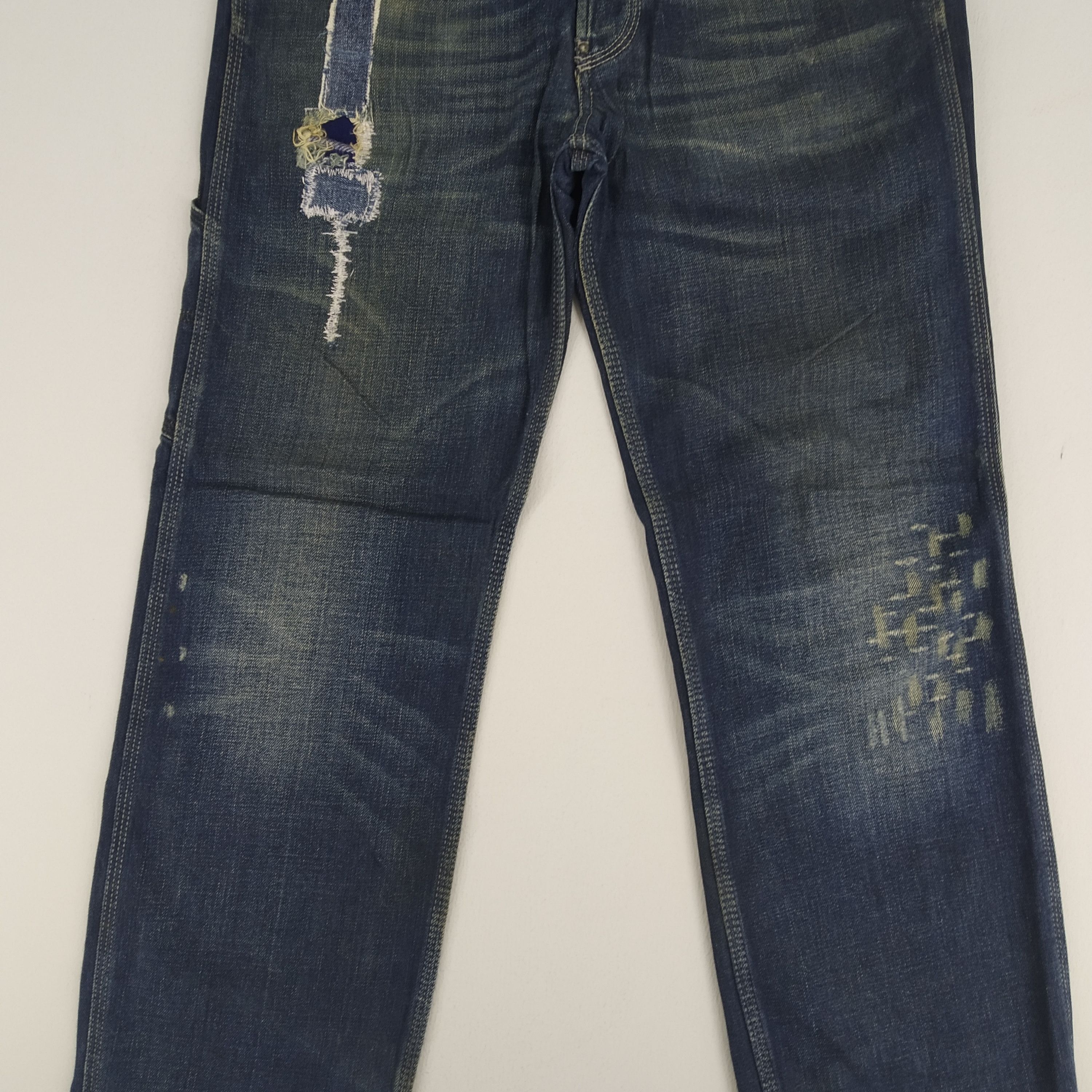 Diesel Distressed Diesel Denim Jeans Boro Sashiko Pattern Jeans Size US 34 / EU 50 - 3 Thumbnail