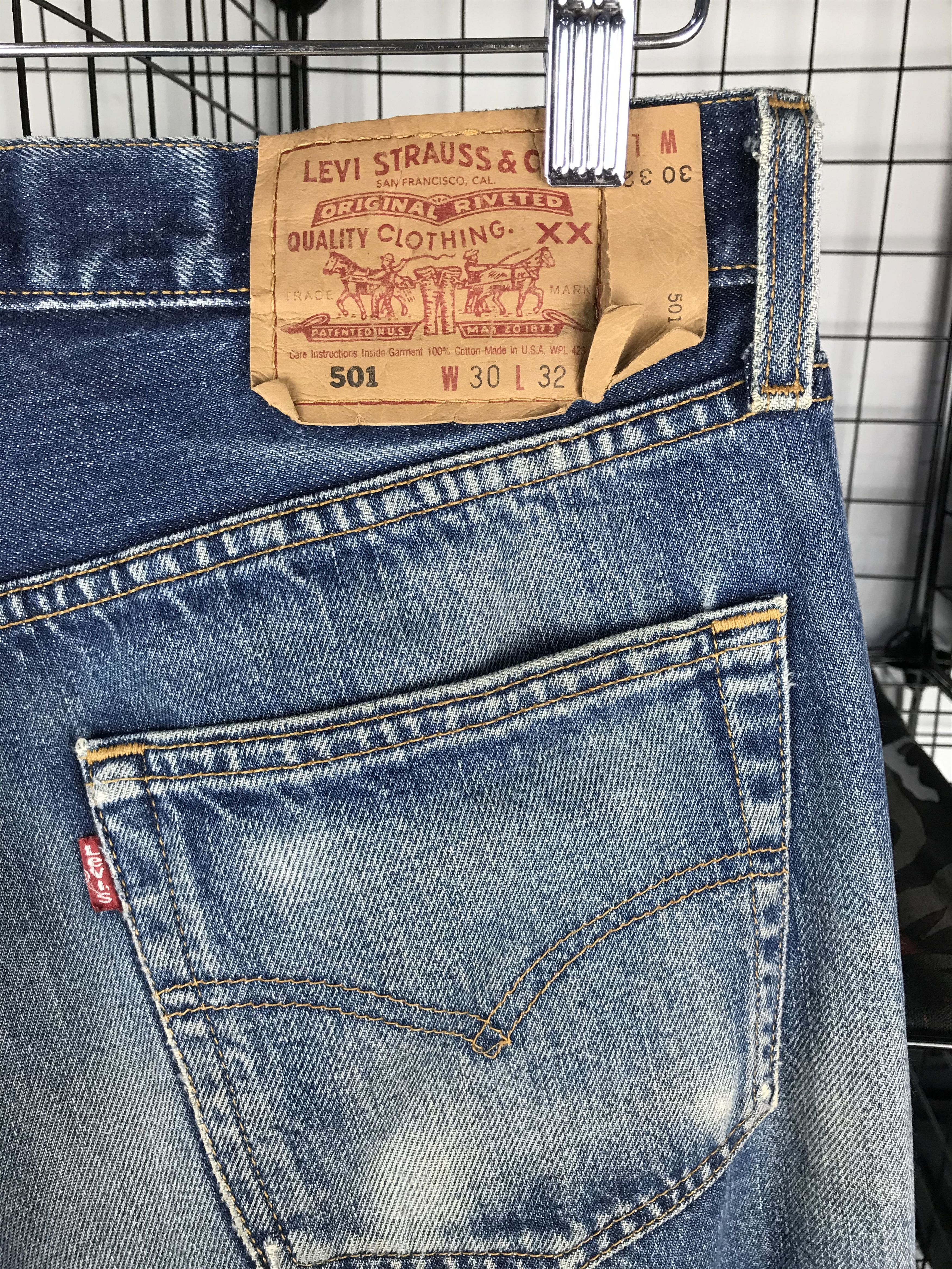 Levi's × Levi's Vintage Clothing Vintage Distressed Levi's 501 Button 553 Size US 31 - 9 Thumbnail
