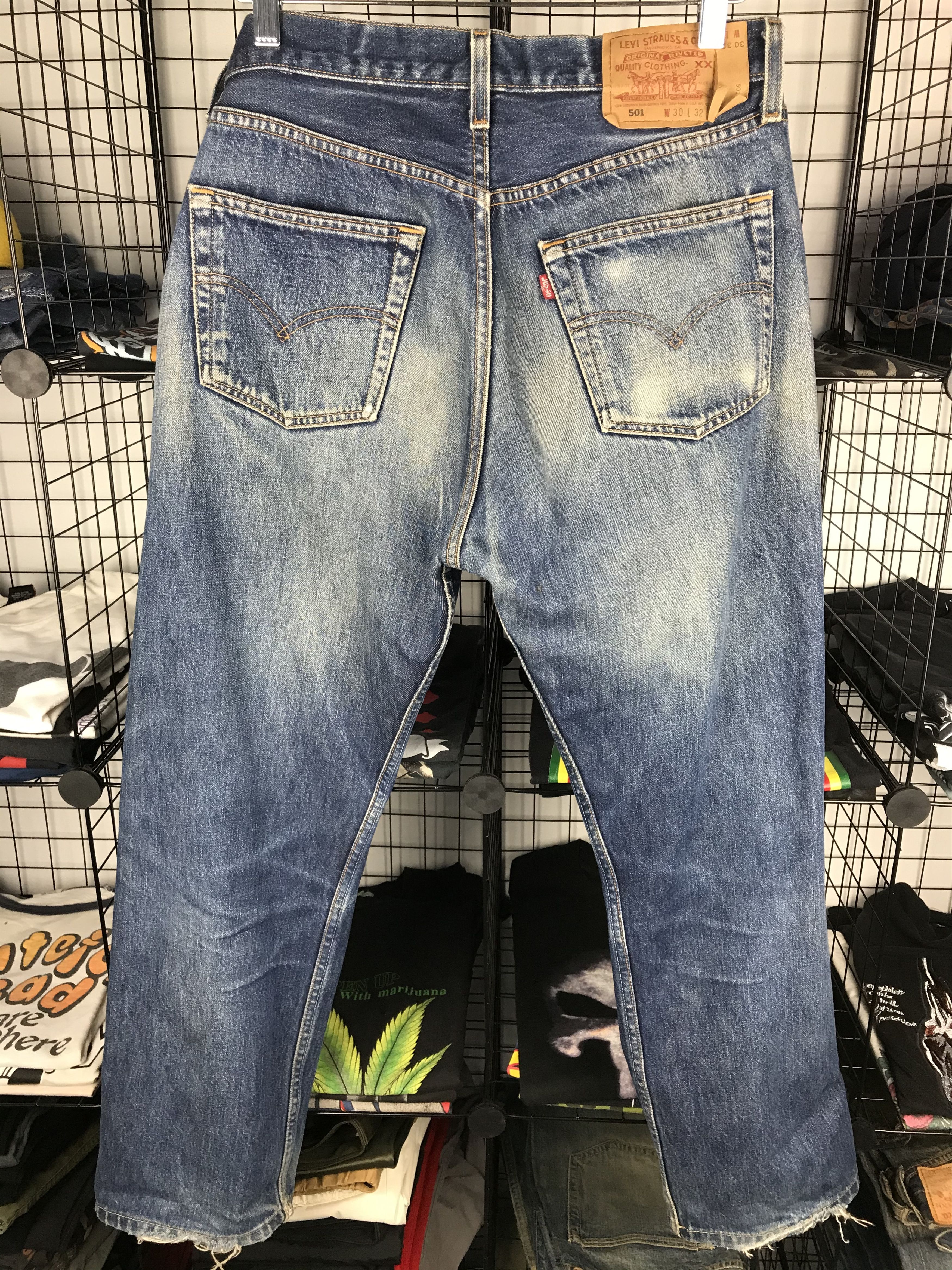 Levi's × Levi's Vintage Clothing Vintage Distressed Levi's 501 Button 553 Size US 31 - 10 Thumbnail
