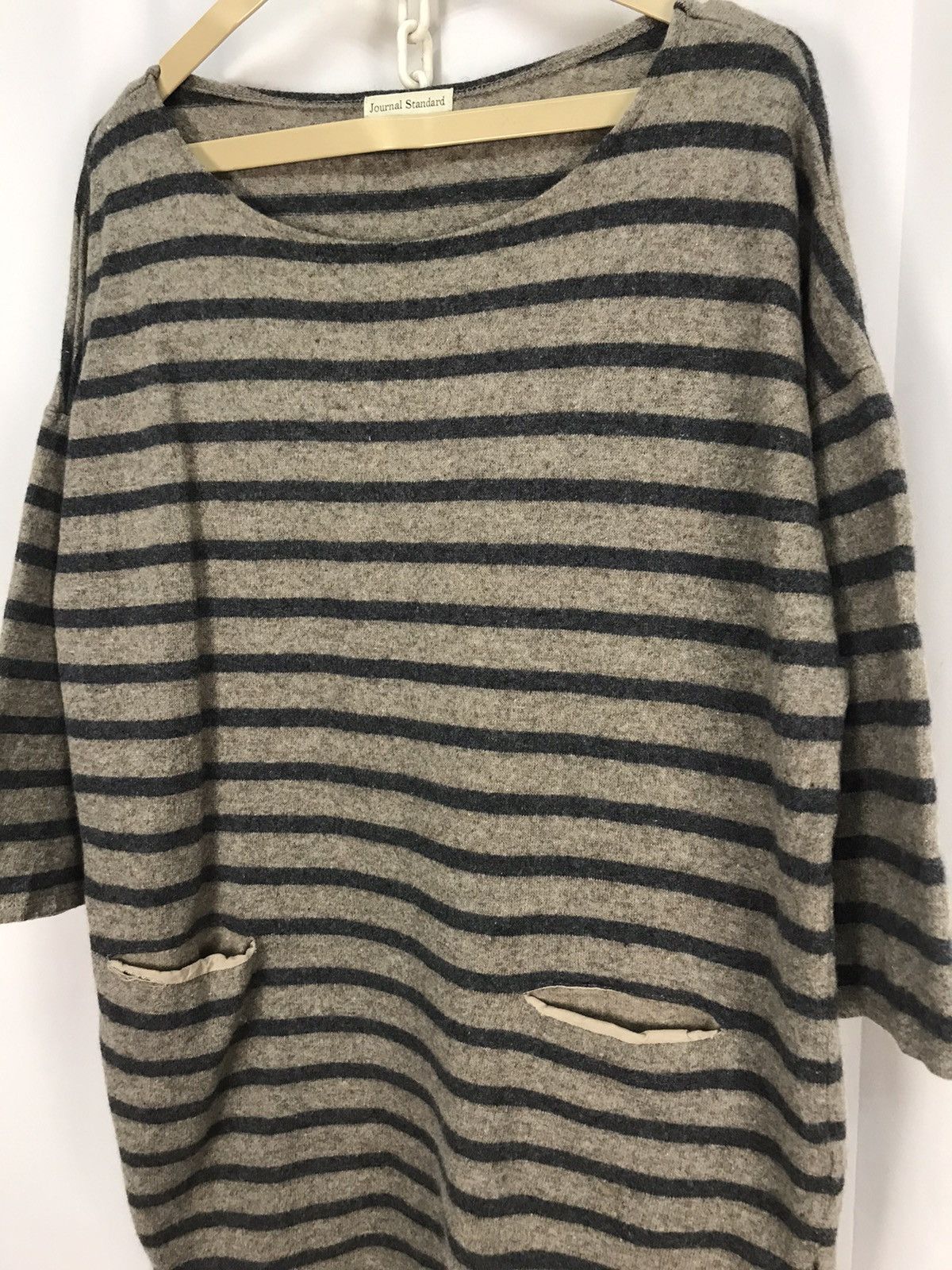 J.S. Homestead × Japanese Brand × Journal Standard Journal standard wool stripe ladies shirt Size XL / US 12-14 / IT 48-50 - 6 Thumbnail