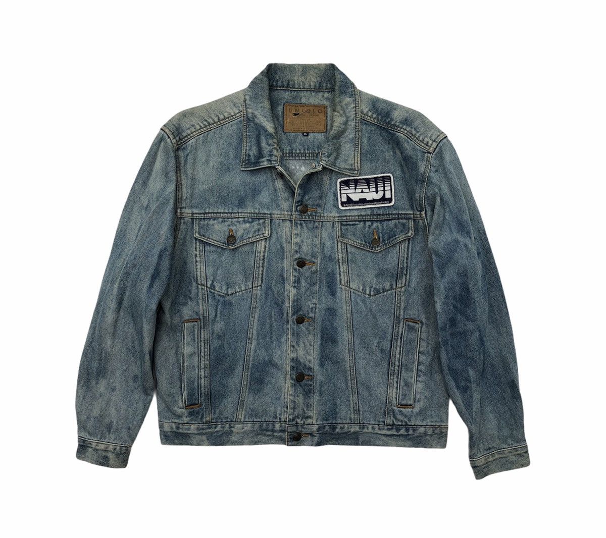 Iconic Uniqlo Stencil Naui Diver Acid Wash Trucker Jacket