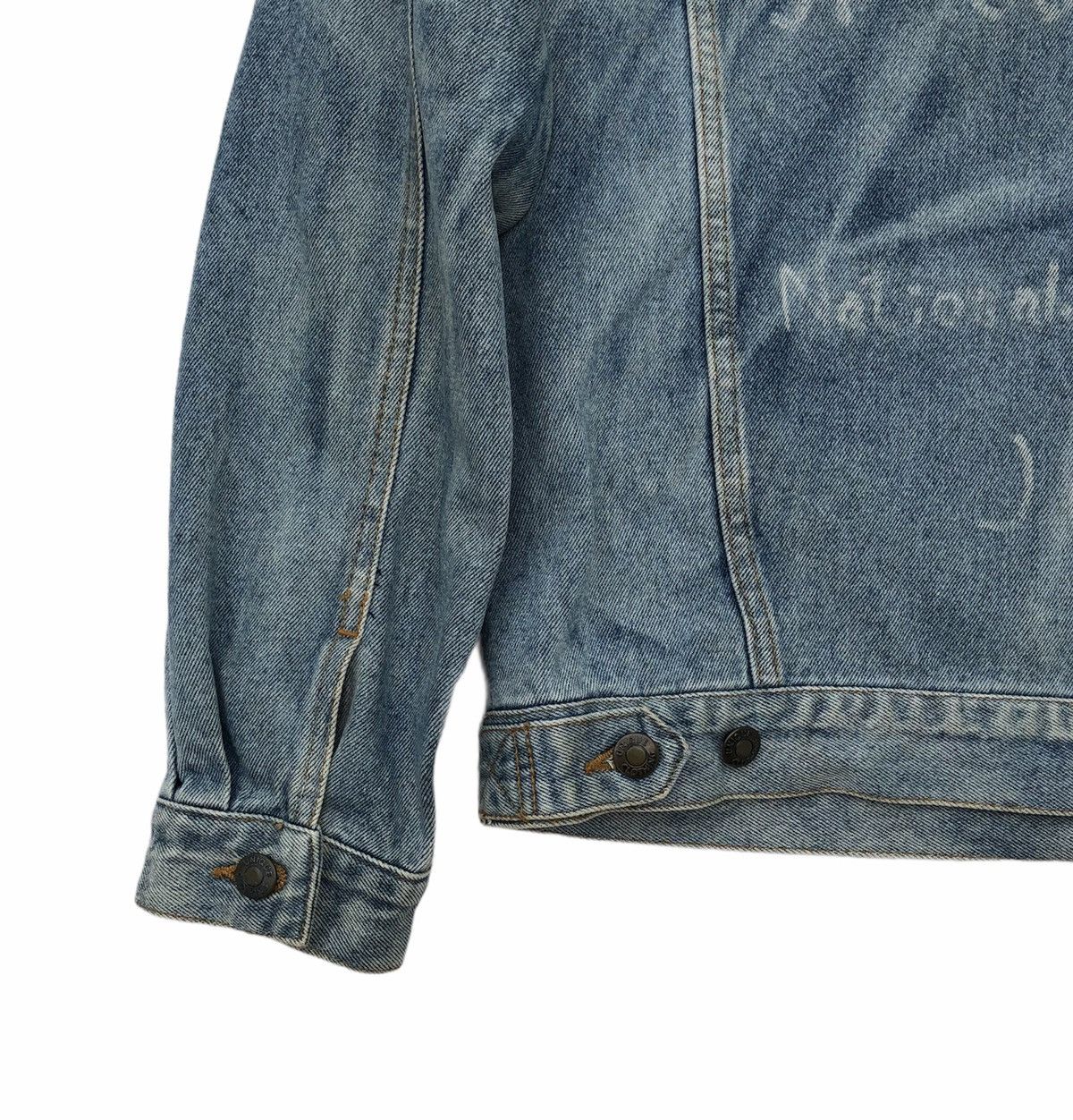 Japanese Brand Iconic Uniqlo Stencil Naui Diver Acid Wash Trucker Jacket Size US XL / EU 56 / 4 - 8 Thumbnail