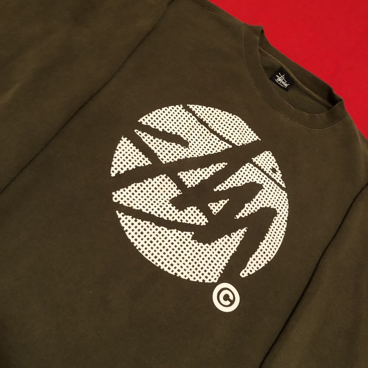Stussy × Vintage Vintage 90’s Stussy Logo Sweatshirt Size US XL / EU 56 / 4 - 4 Thumbnail