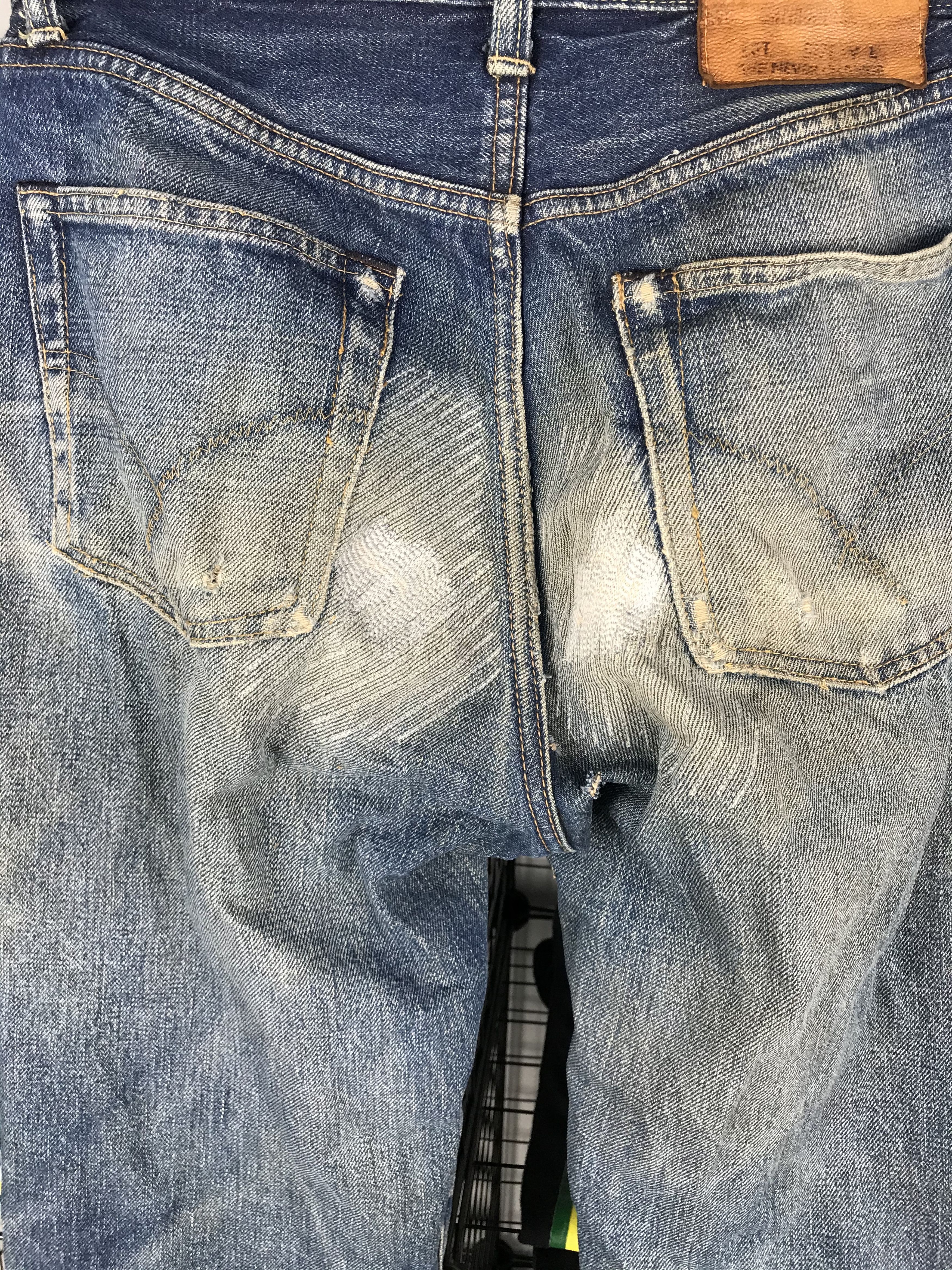 Blue Blue Japan × Japanese Brand × Vintage Vintage Bue Blue Japan Distressed Size US 28 / EU 44 - 4 Thumbnail