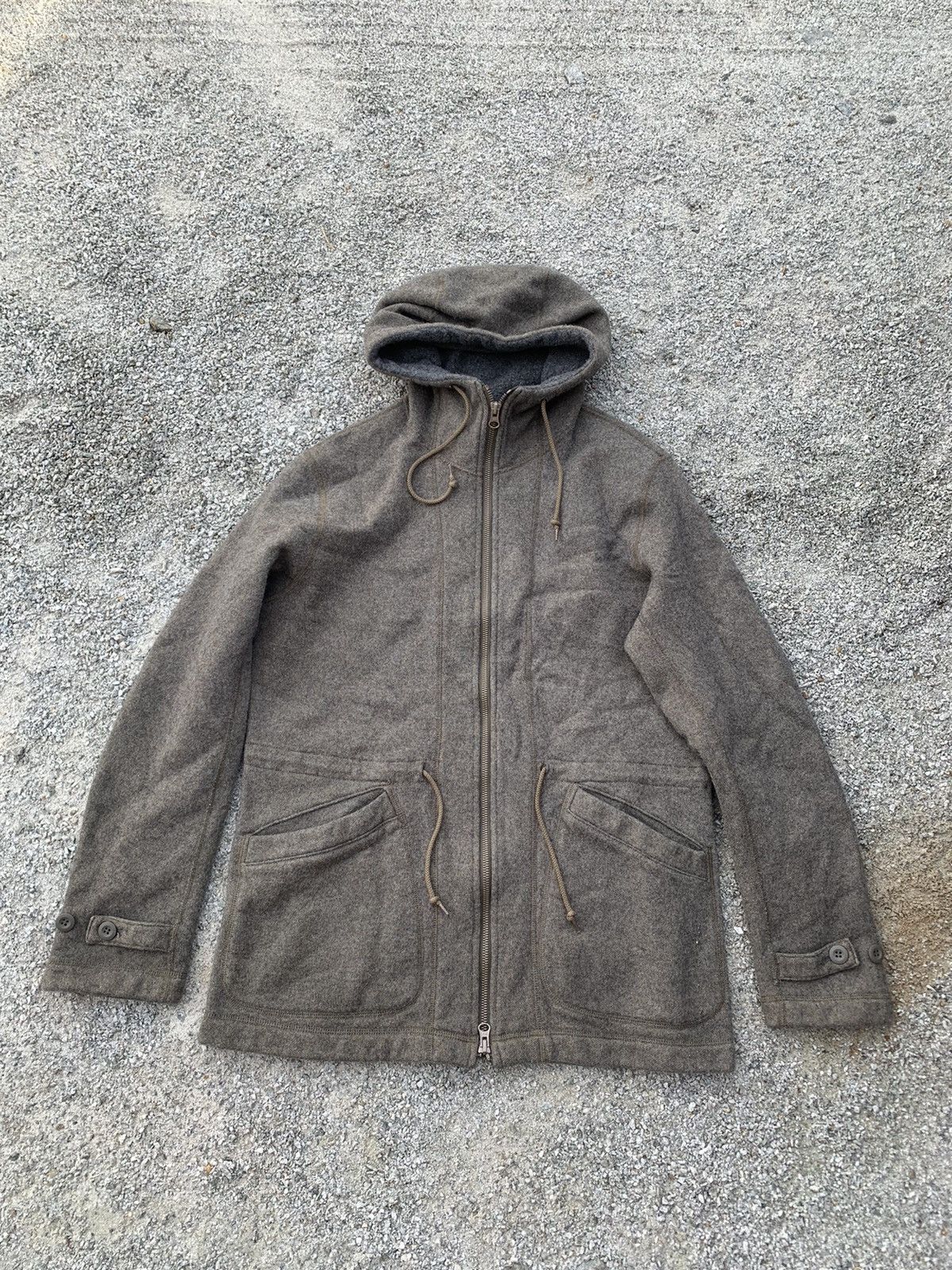 Japanese Brand × Sage De Cret Sage De Cret Wool Zipper Hooded Jacket Made In Japan Size US L / EU 52-54 / 3 - 1 Thumbnail