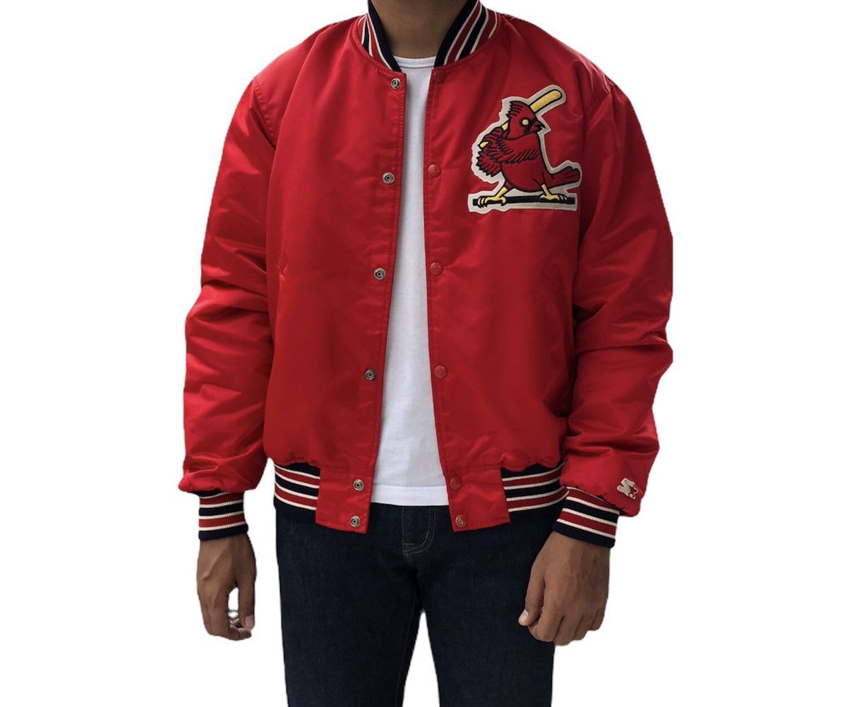 Starter Vintage 90s Starter MLB Louisville Cardinals Baseball Jacket Size US L / EU 52-54 / 3 - 4 Thumbnail
