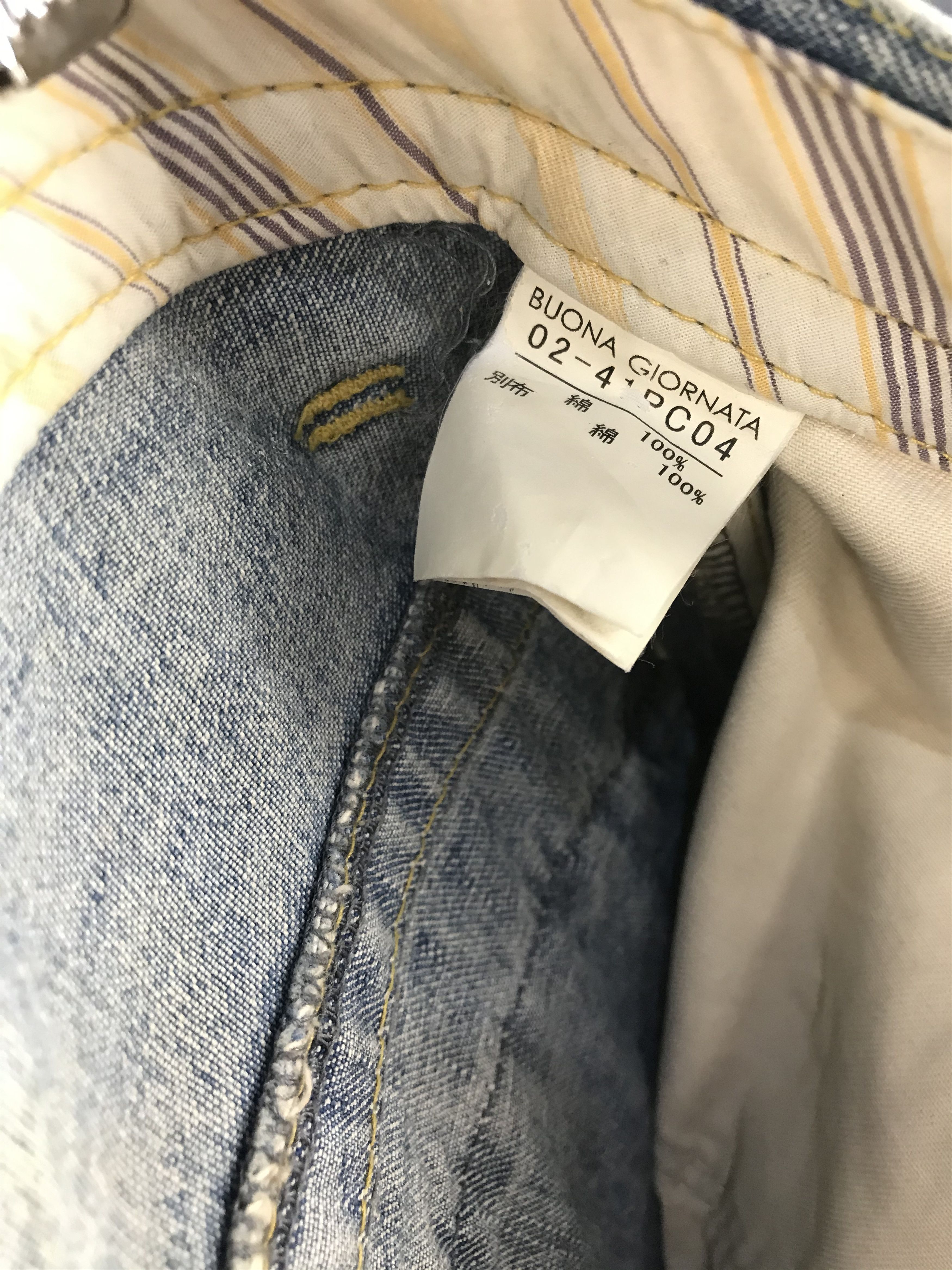 Japanese Brand × Vintage Vintage Buona Giornata Distressed Nice Design Size US 32 / EU 48 - 9 Thumbnail