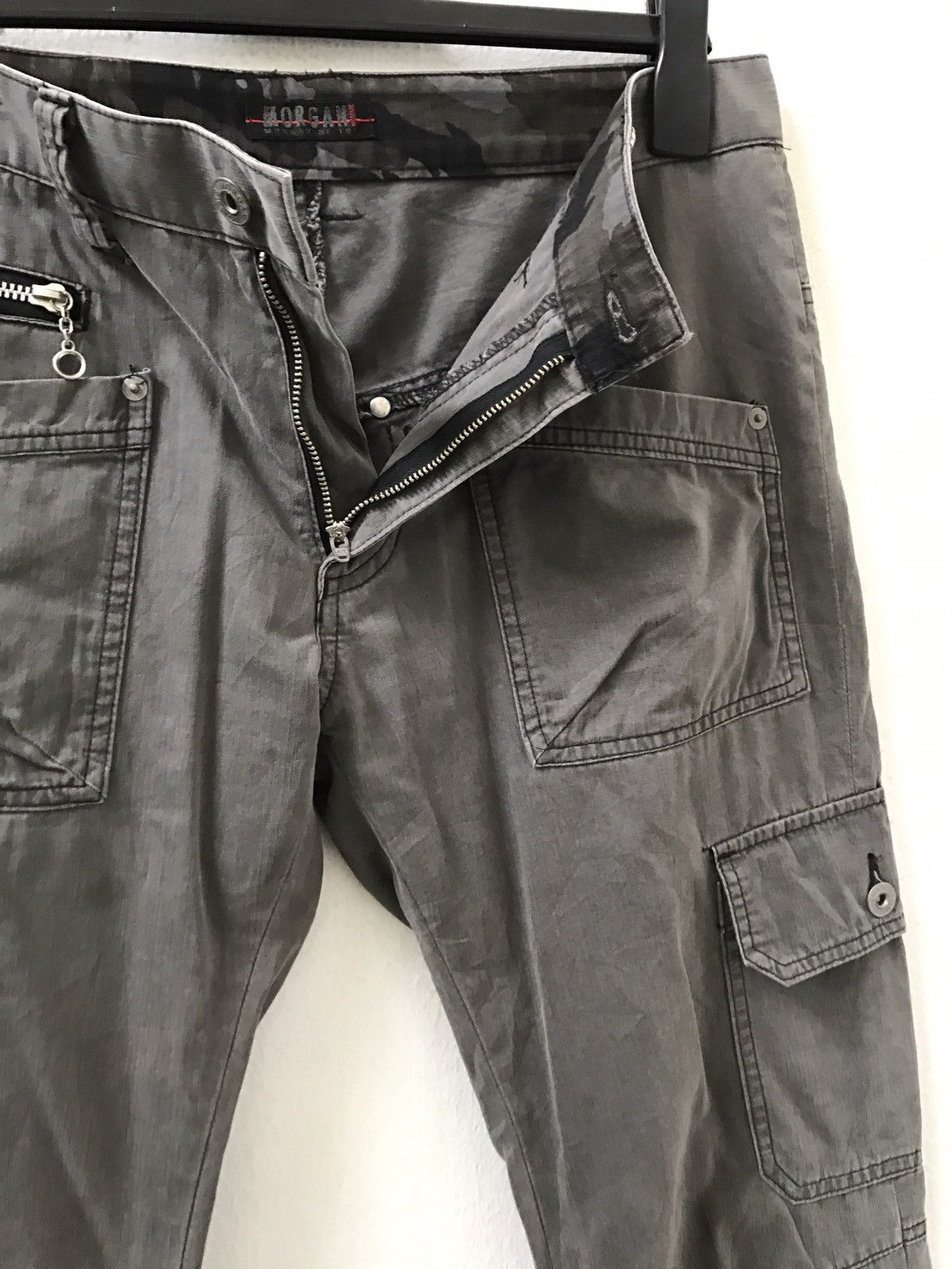 Japanese Brand Japan Made Zipper Hem Multi Pocket Cargo Trouser Pant Size US 31 - 4 Thumbnail