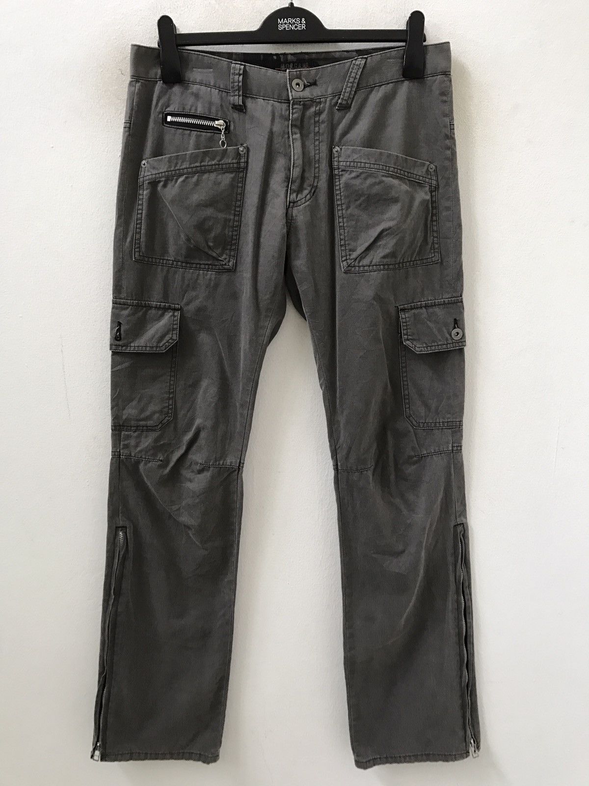 Japan Made Zipper Hem Multi Pocket Cargo Trouser Pant