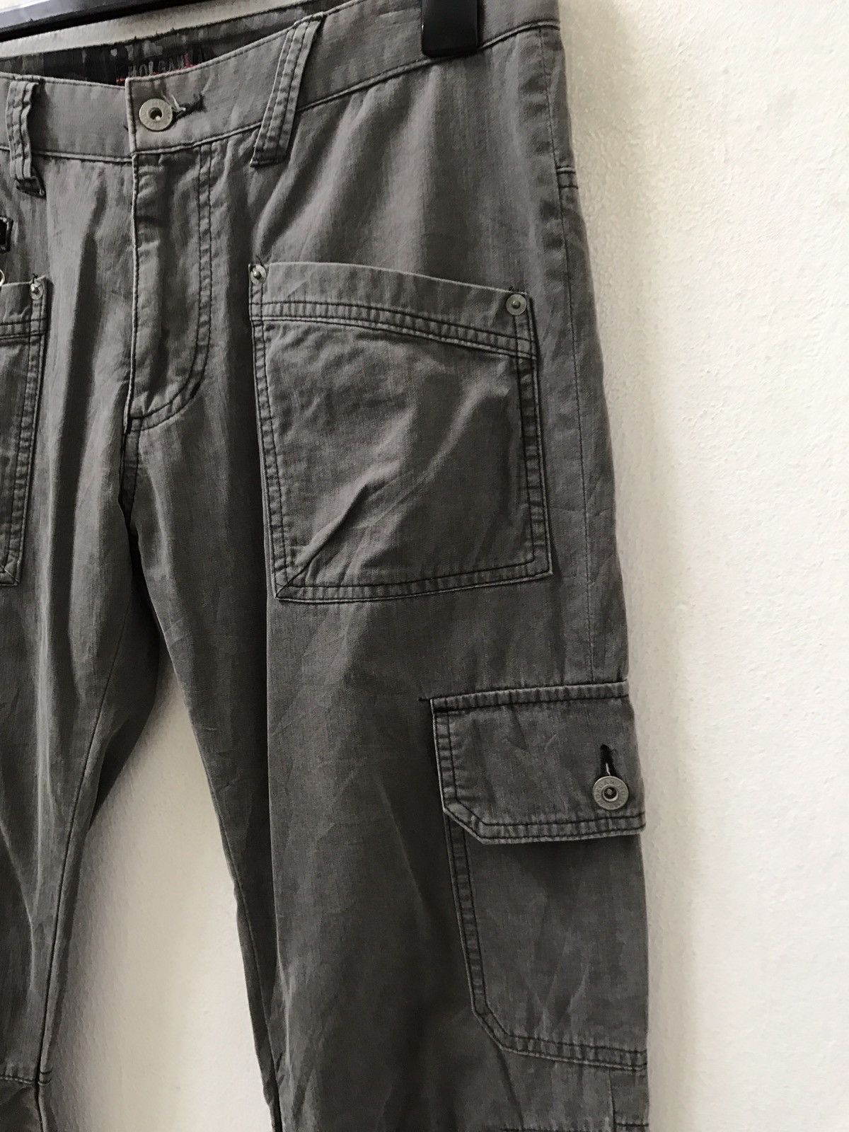 Japanese Brand Japan Made Zipper Hem Multi Pocket Cargo Trouser Pant Size US 31 - 6 Thumbnail