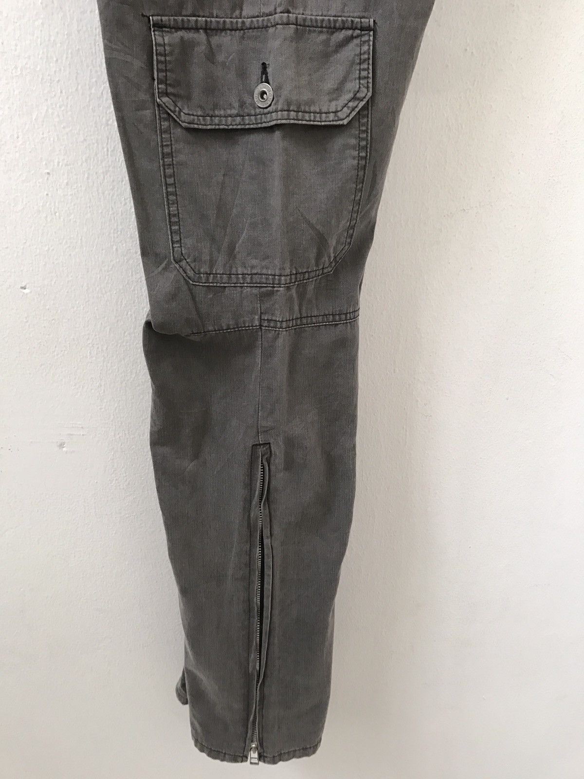 Japanese Brand Japan Made Zipper Hem Multi Pocket Cargo Trouser Pant Size US 31 - 17 Thumbnail