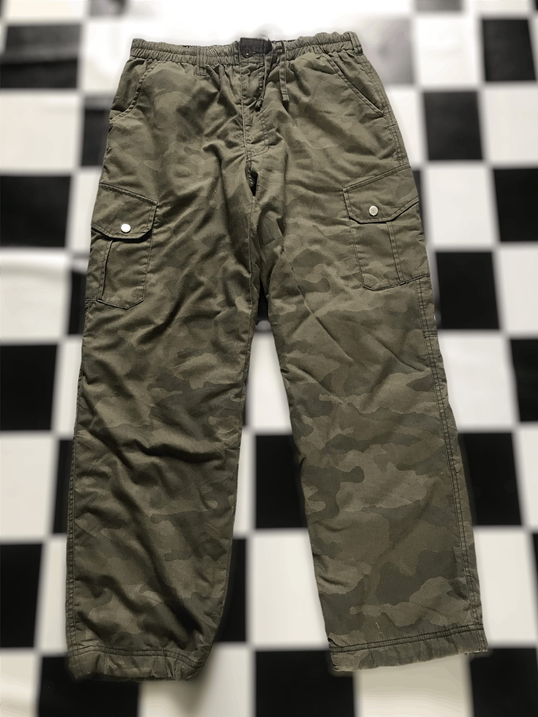 Japanese Brand × Vintage Japanese Brand Cargo Pants Camo Design Size US 32 / EU 48 - 1 Thumbnail