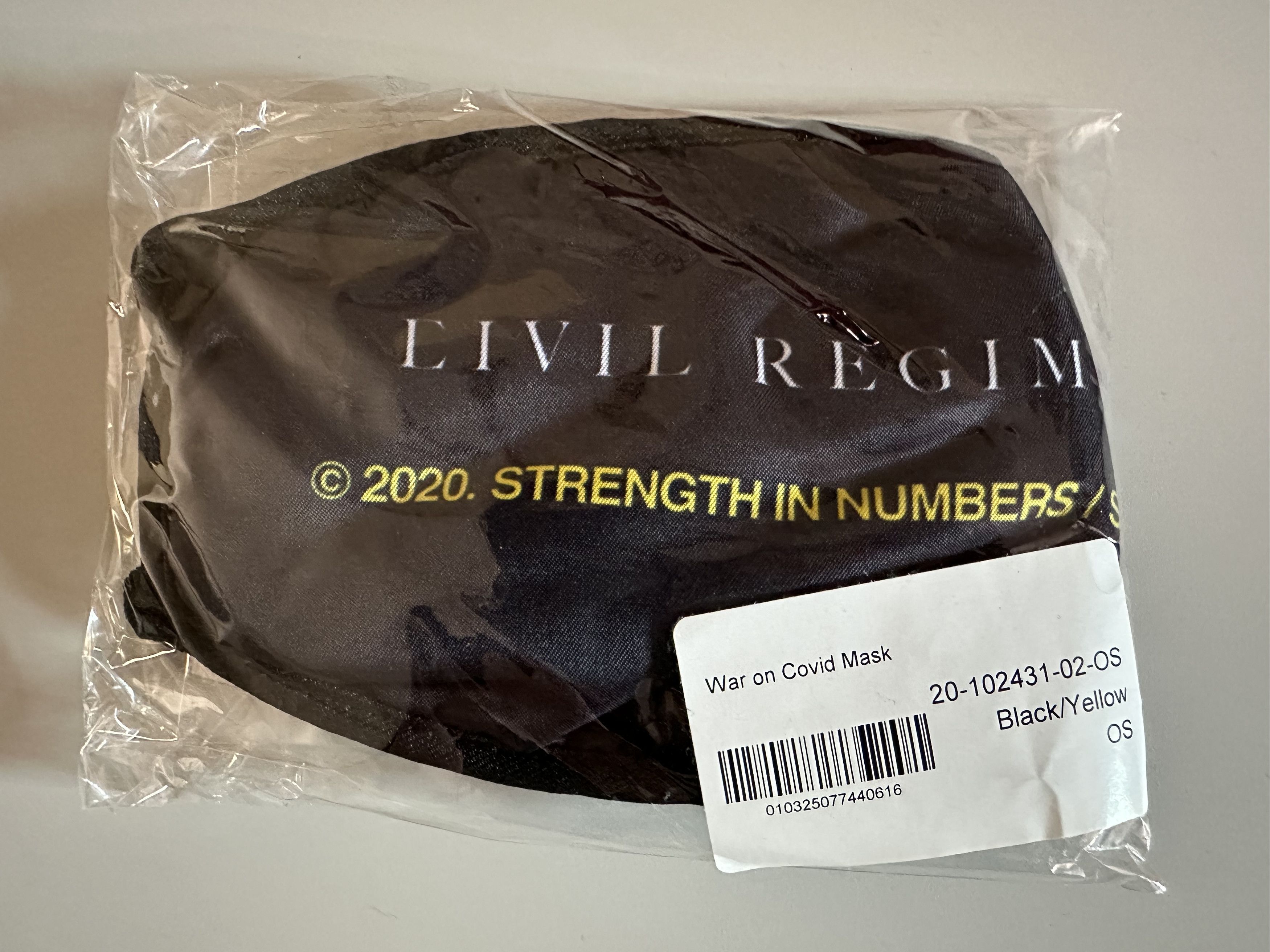 Civil Regime Civil Regime Face Mask With Filter Size ONE SIZE - 1 Thumbnail