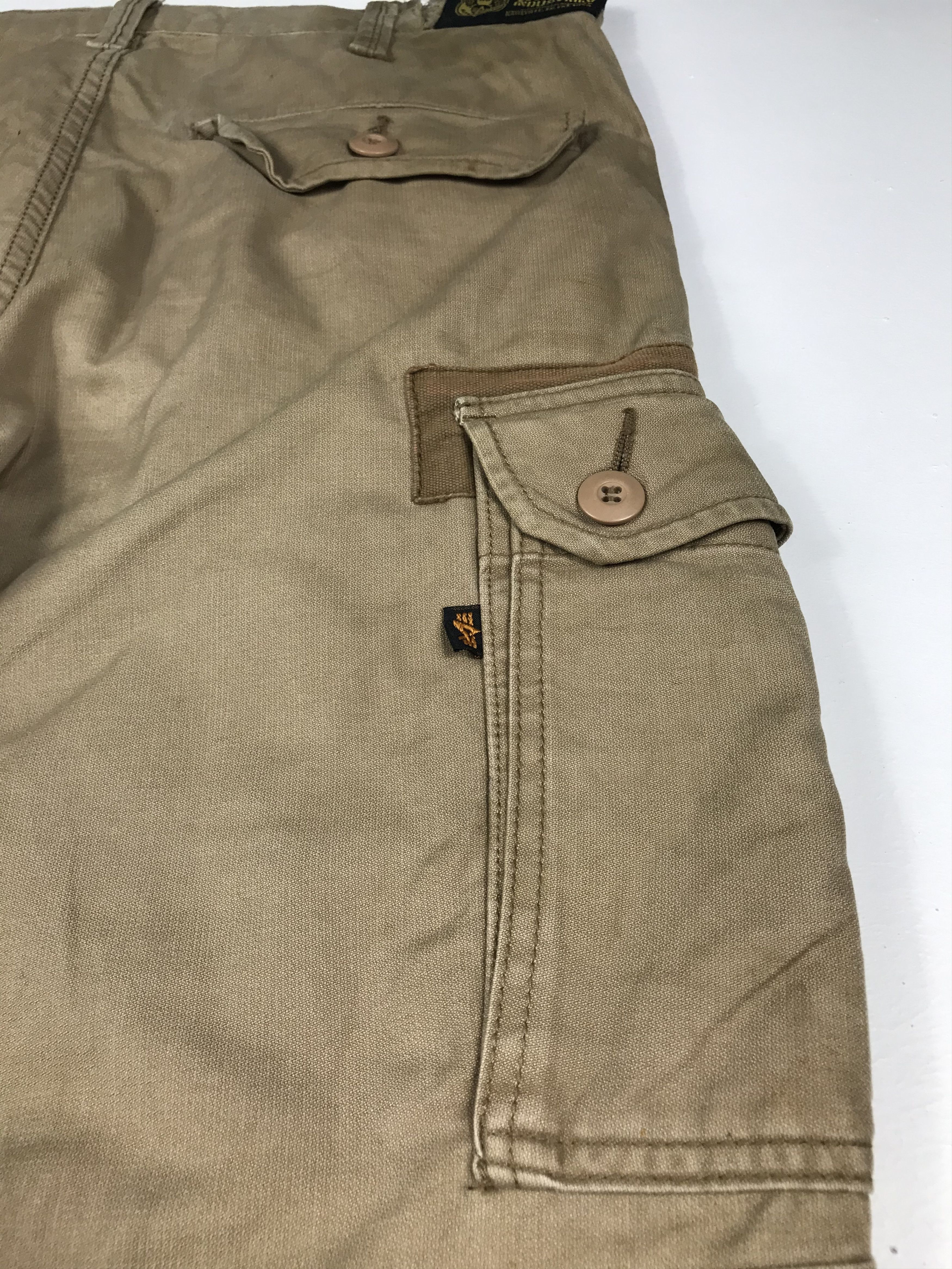 Alpha Industries × Vintage ALPHA INDUSTRIES Multi Pocket Tactical Cargo Pants Size US 34 / EU 50 - 8 Thumbnail