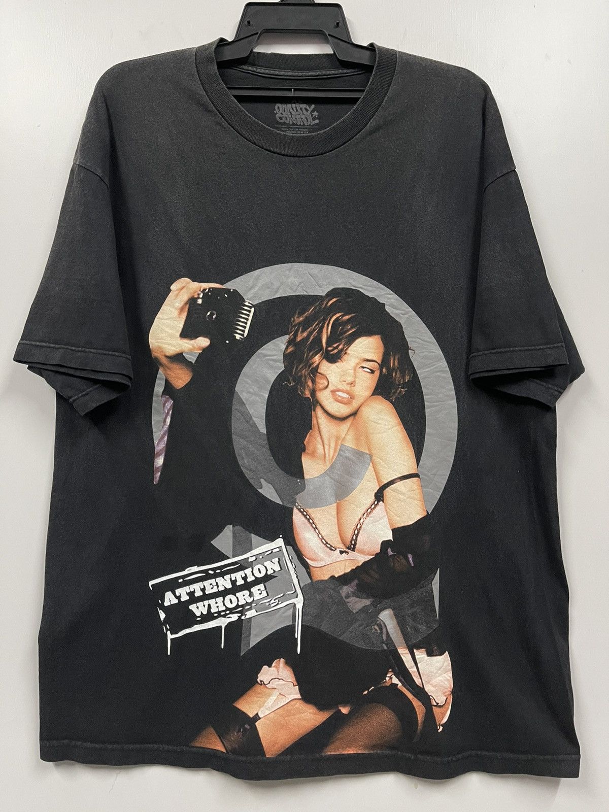 Vintage Vintage Attention Whore Faded Sexy Girl Shirt Size US XL / EU 56 / 4 - 1 Thumbnail