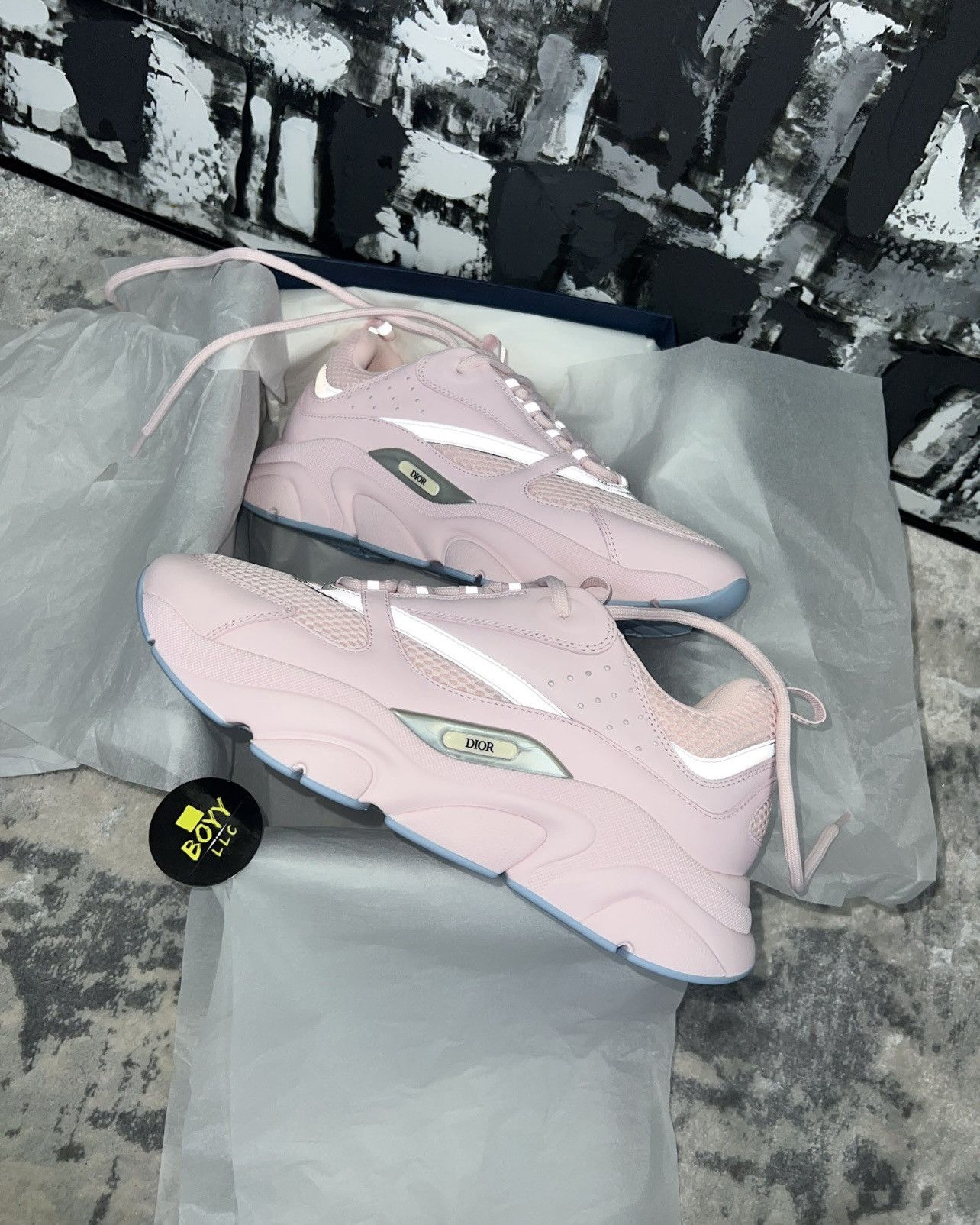 Pre-owned Dior B22 Sneakers In Pink