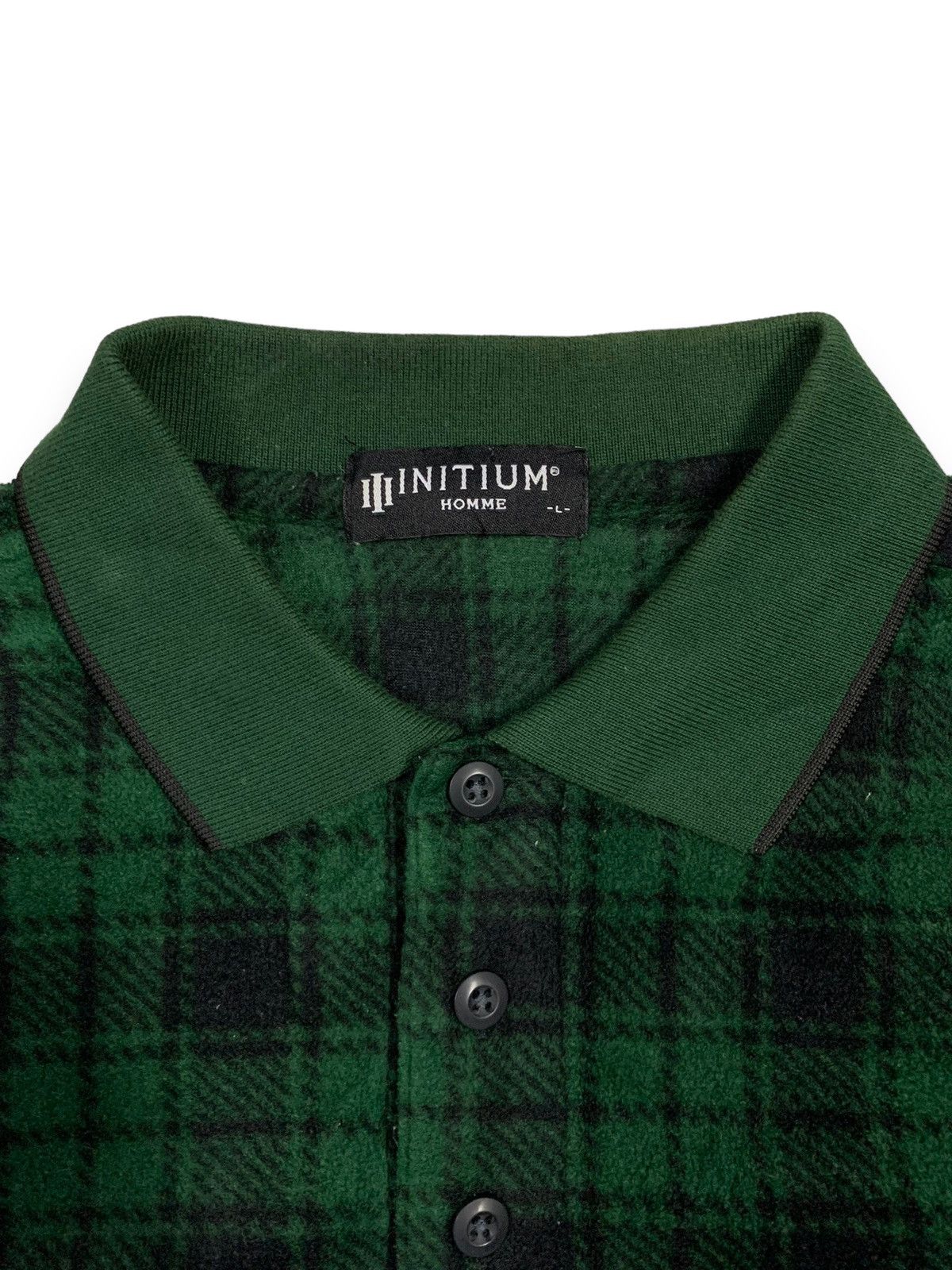 Japanese Brand Japanese Brand Initium Homme Checked Polo Rugby Shirt Size US M / EU 48-50 / 2 - 4 Thumbnail