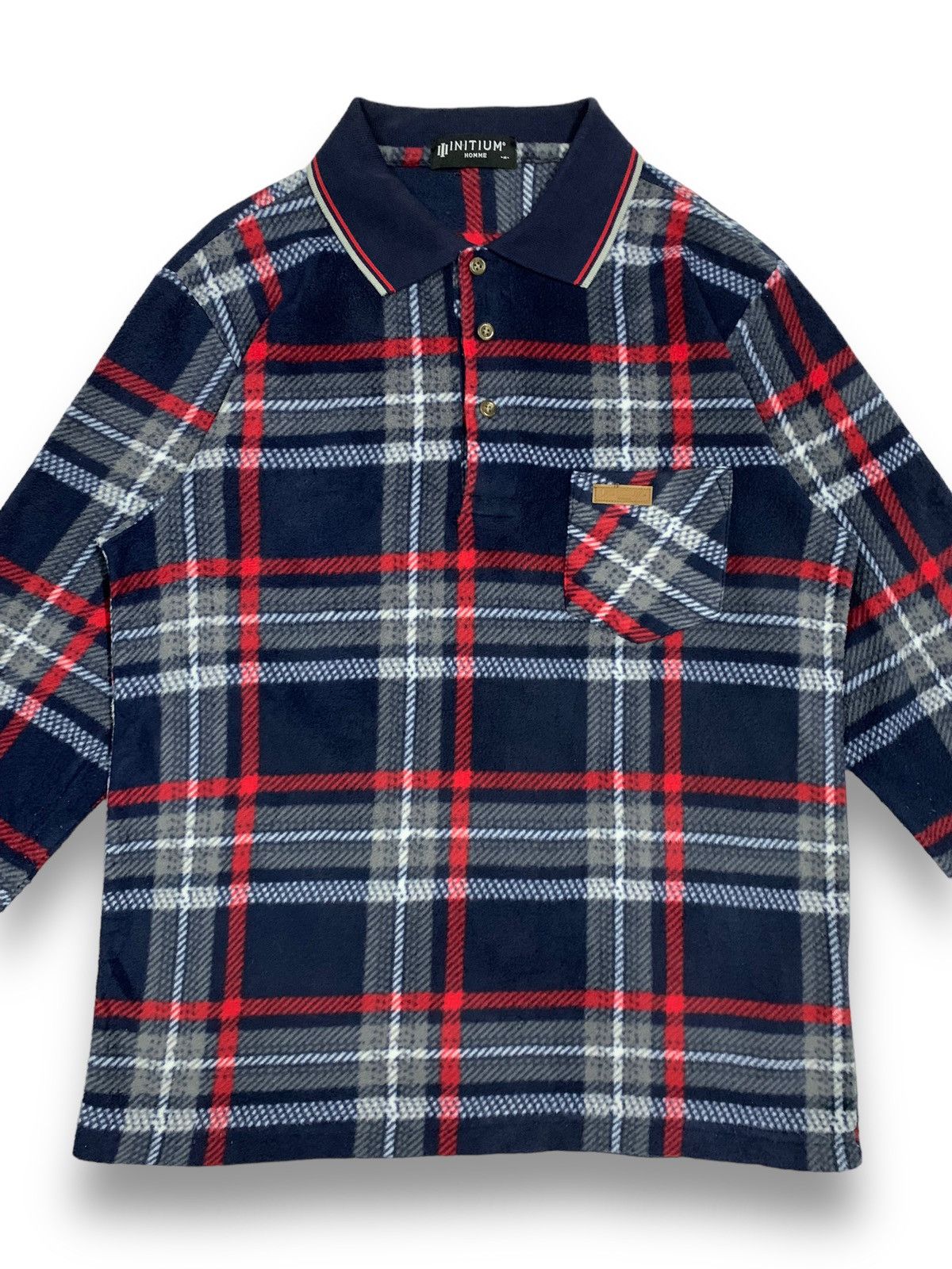 Japanese Brand Japanese Brand Initium Homme Checkered Polo Rugby Shirt Size US M / EU 48-50 / 2 - 3 Thumbnail