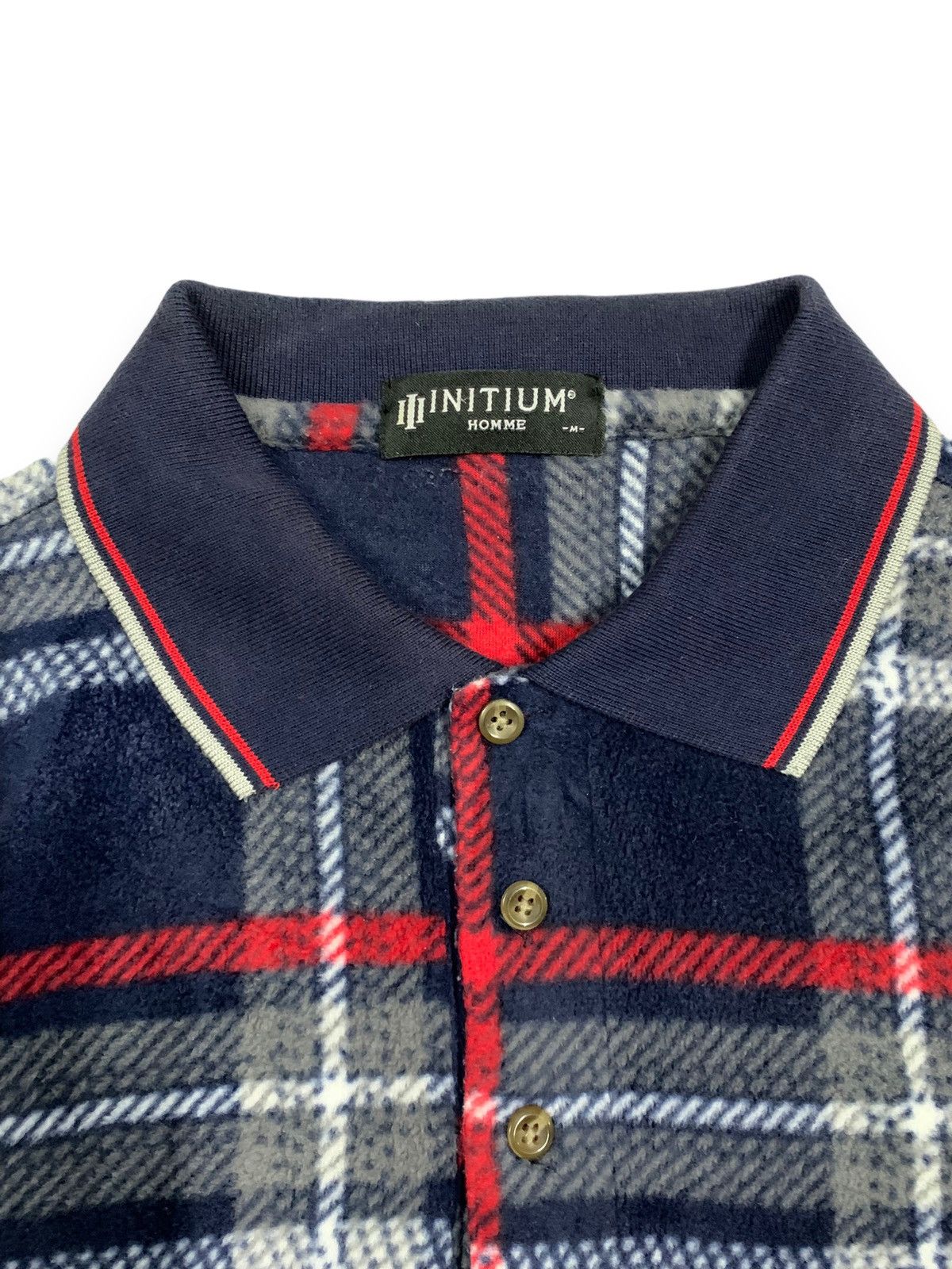 Japanese Brand Japanese Brand Initium Homme Checkered Polo Rugby Shirt Size US M / EU 48-50 / 2 - 4 Thumbnail
