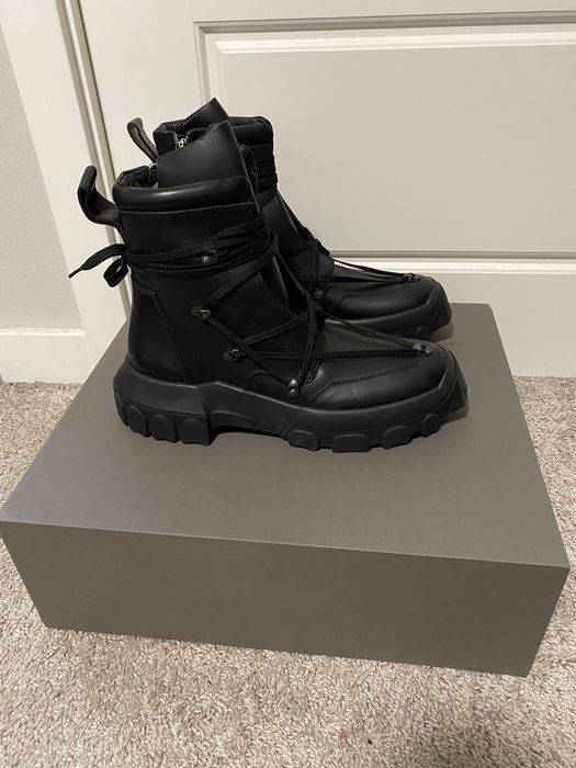 Rick Owens Last drop! NEW S/S18 dirt pentagram hiking boots | Grailed