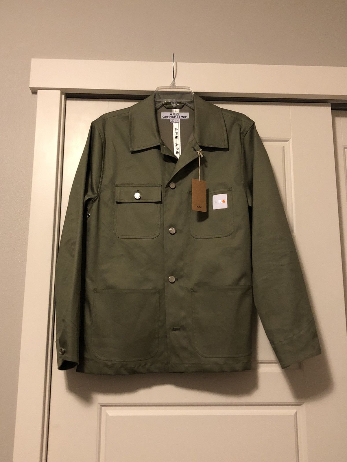 Carhartt WIP x APC Michigan Chore Coat Khaki