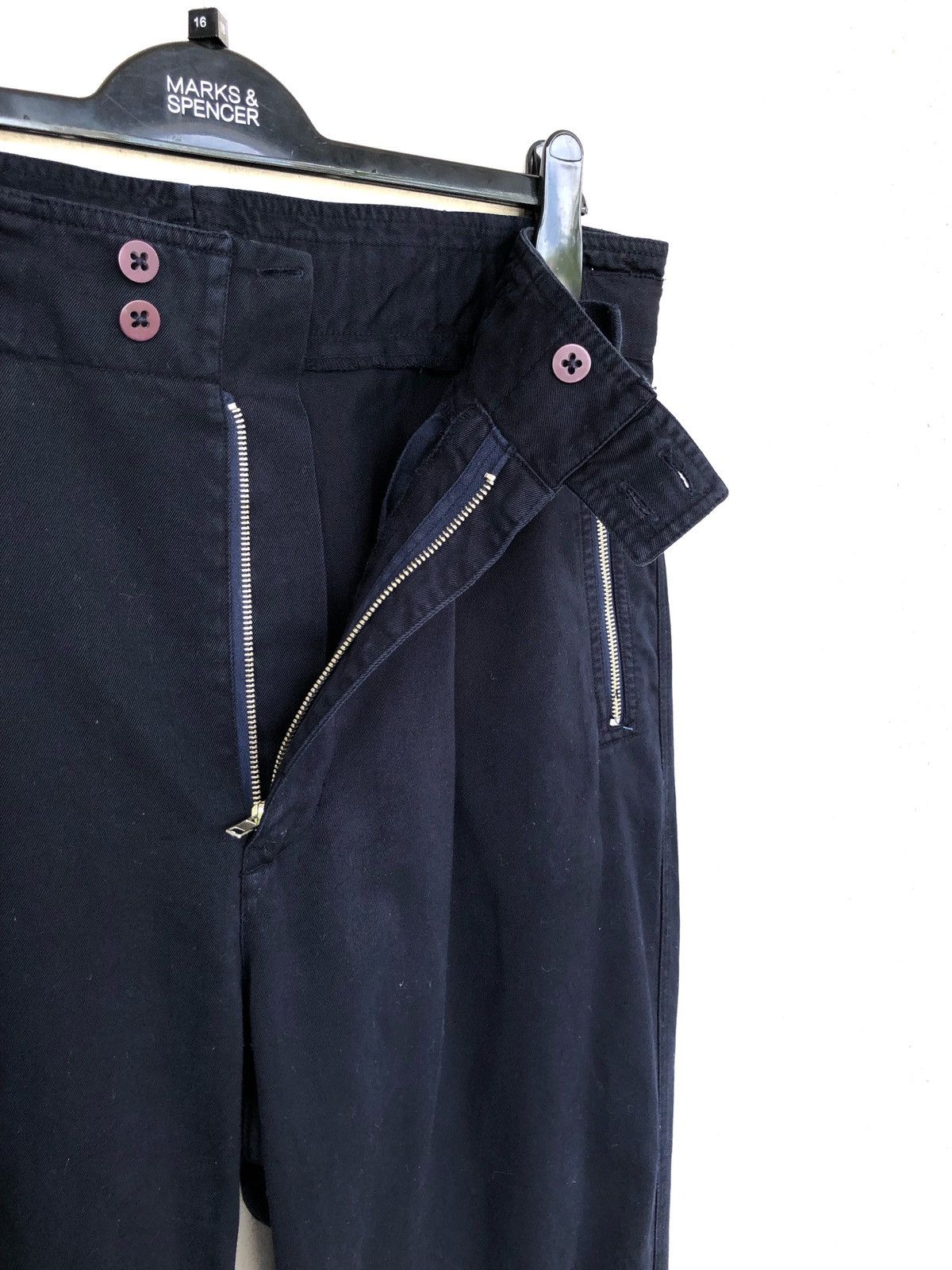 Giorgio Armani Vintage 1980s Armani Multi Zipper Bondage Parachute Pants Size US 32 / EU 48 - 7 Thumbnail