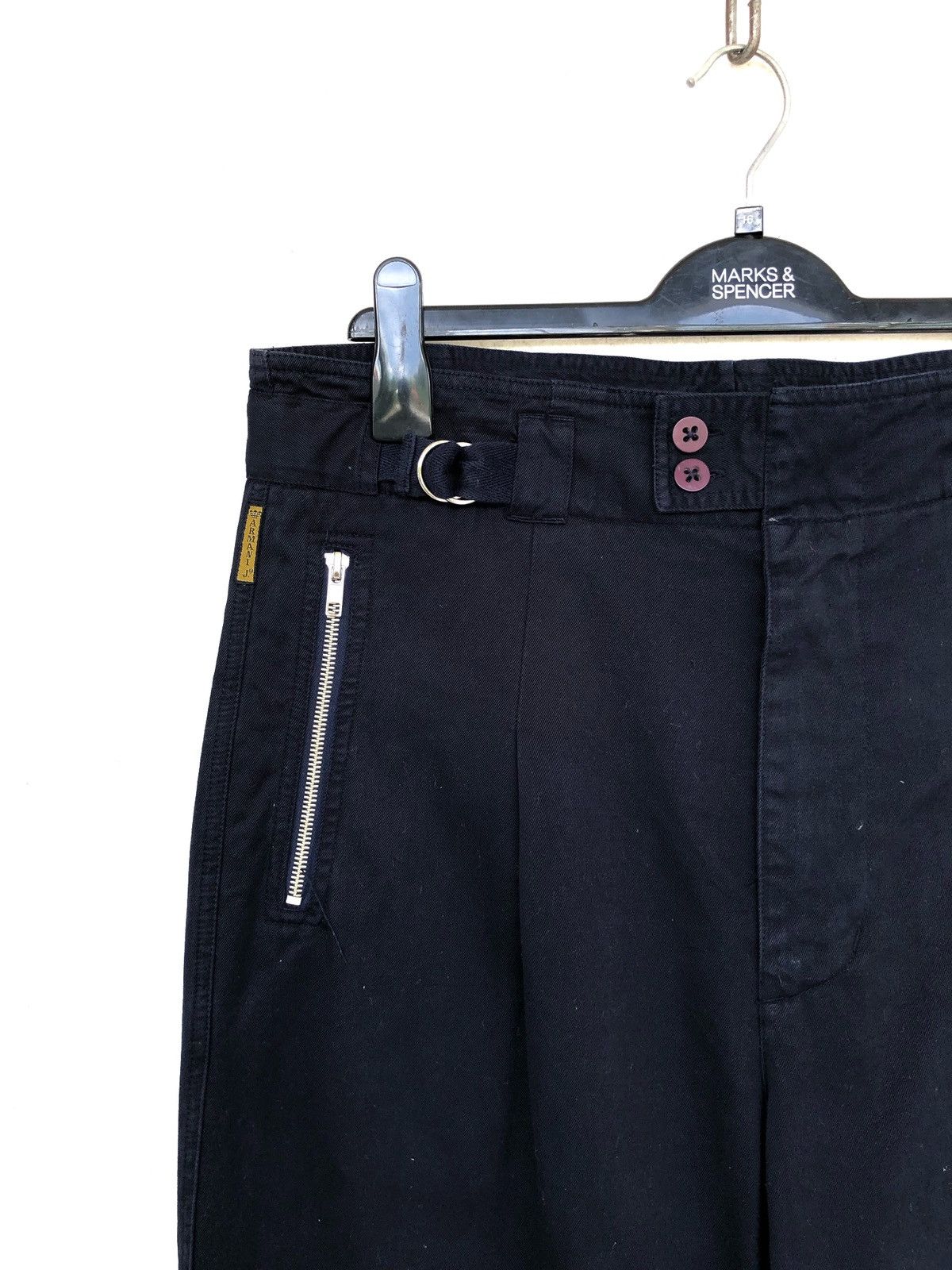 Giorgio Armani Vintage 1980s Armani Multi Zipper Bondage Parachute Pants Size US 32 / EU 48 - 5 Thumbnail