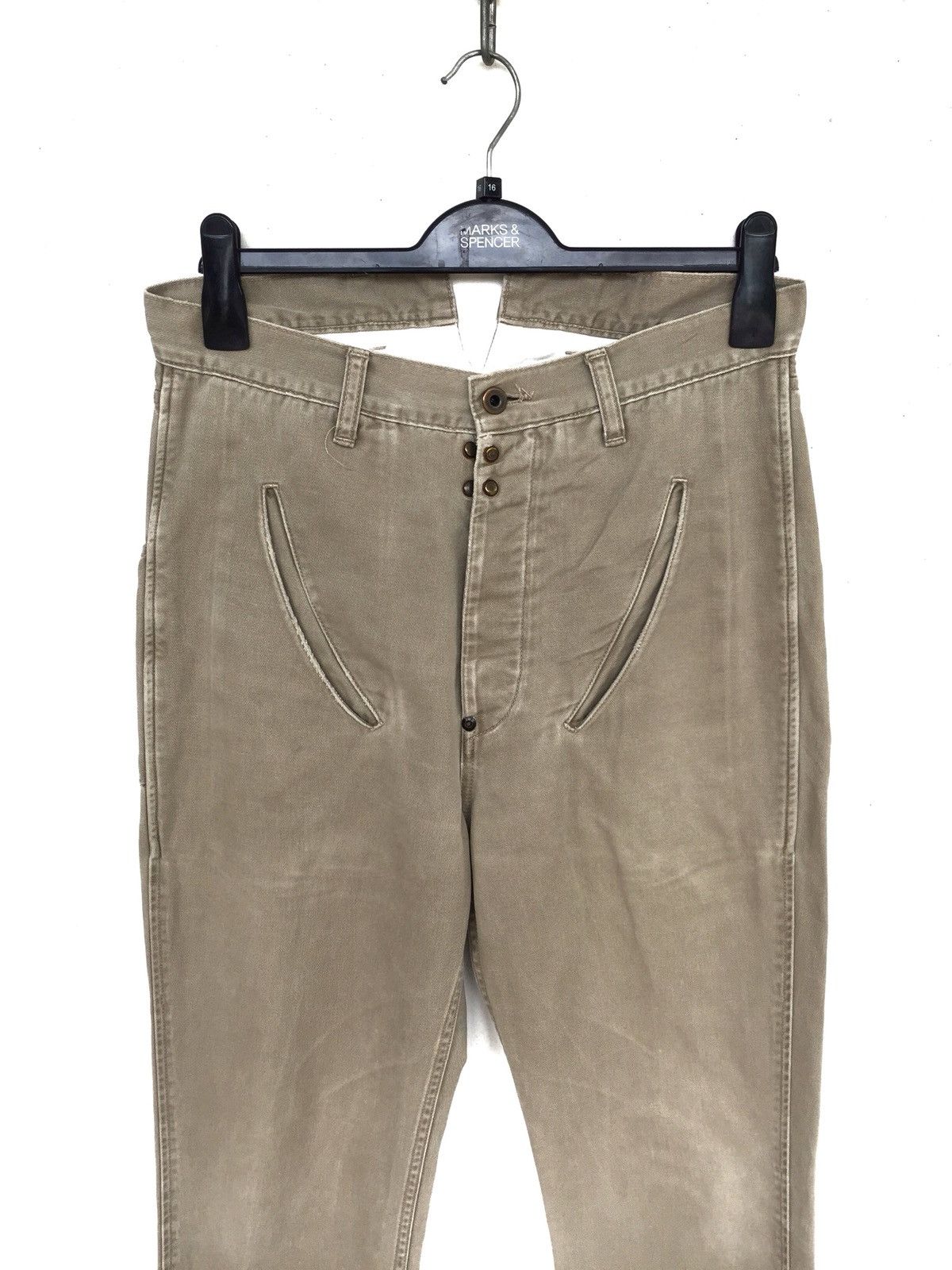 Kapital OG Kapital Hirata's Unusual 😊 Pocket Slim Khakis Size US 32 / EU 48 - 4 Thumbnail