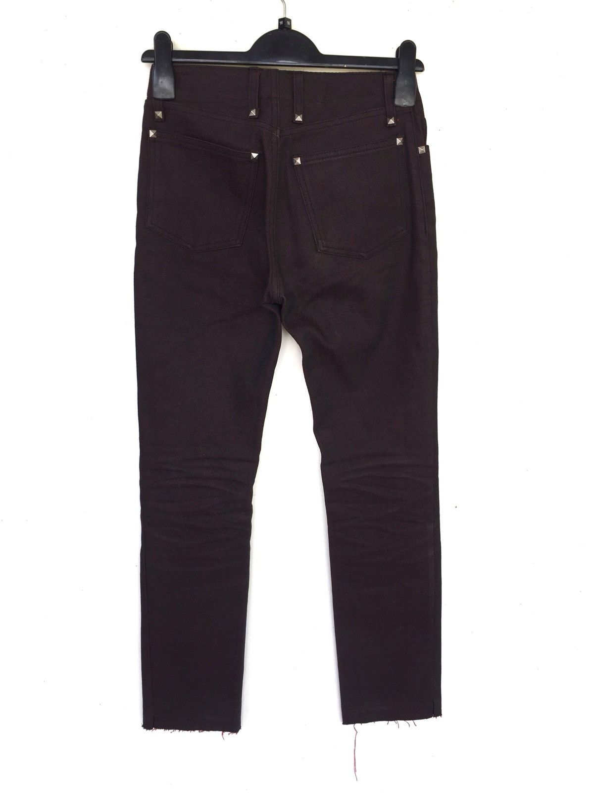 image of Number N Ine x Takahiromiyashita The Soloist Archive Thick Cotton Riri Zipper Slim Fit Denim in Mar