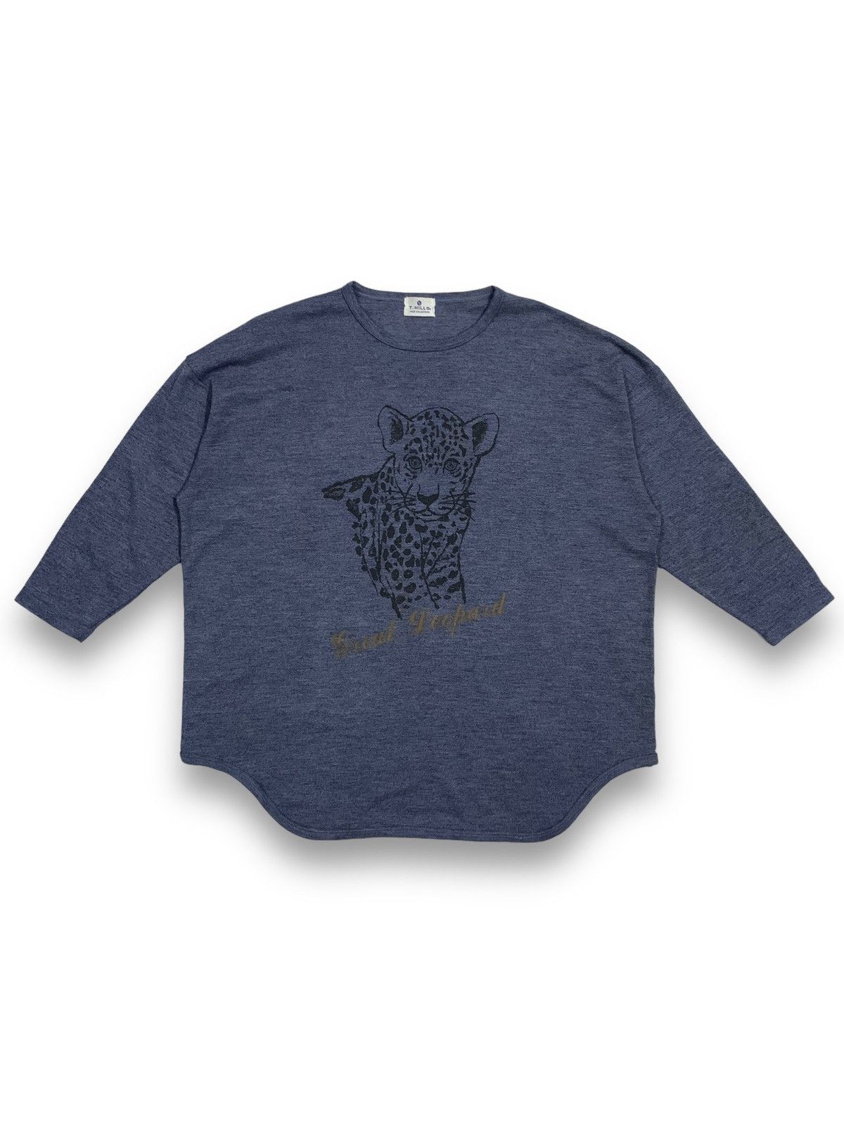 Beauty Beast Japanese Brand T.Hills Leopard Oversized Long Sleeve Tees Size XXL / US 16-18 / IT 52-54 - 1 Thumbnail