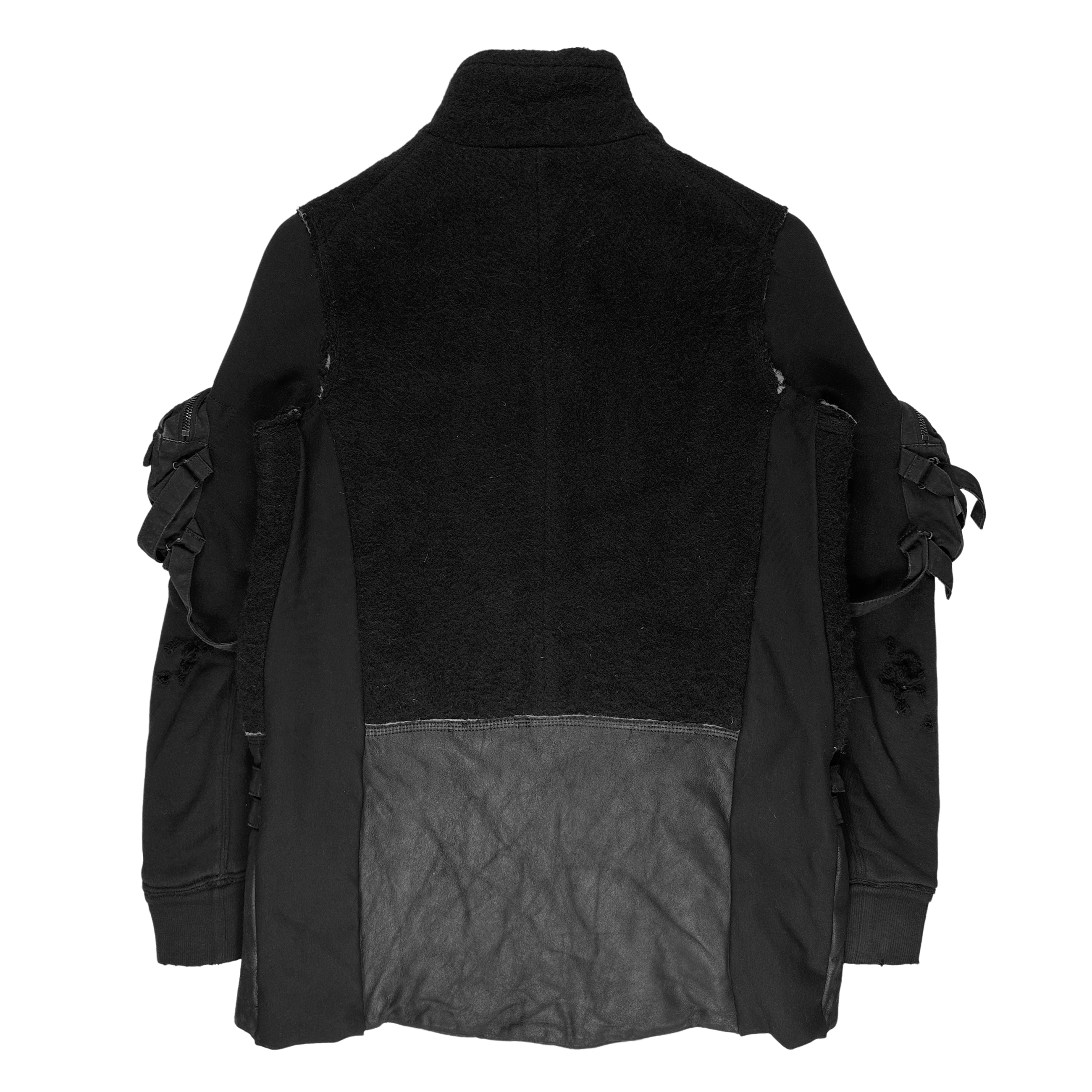 Number (N)ine × Takahiromiyashita The Soloist. AW05 Altered Hybrid Suede Jacket Size US S / EU 44-46 / 1 - 2 Thumbnail